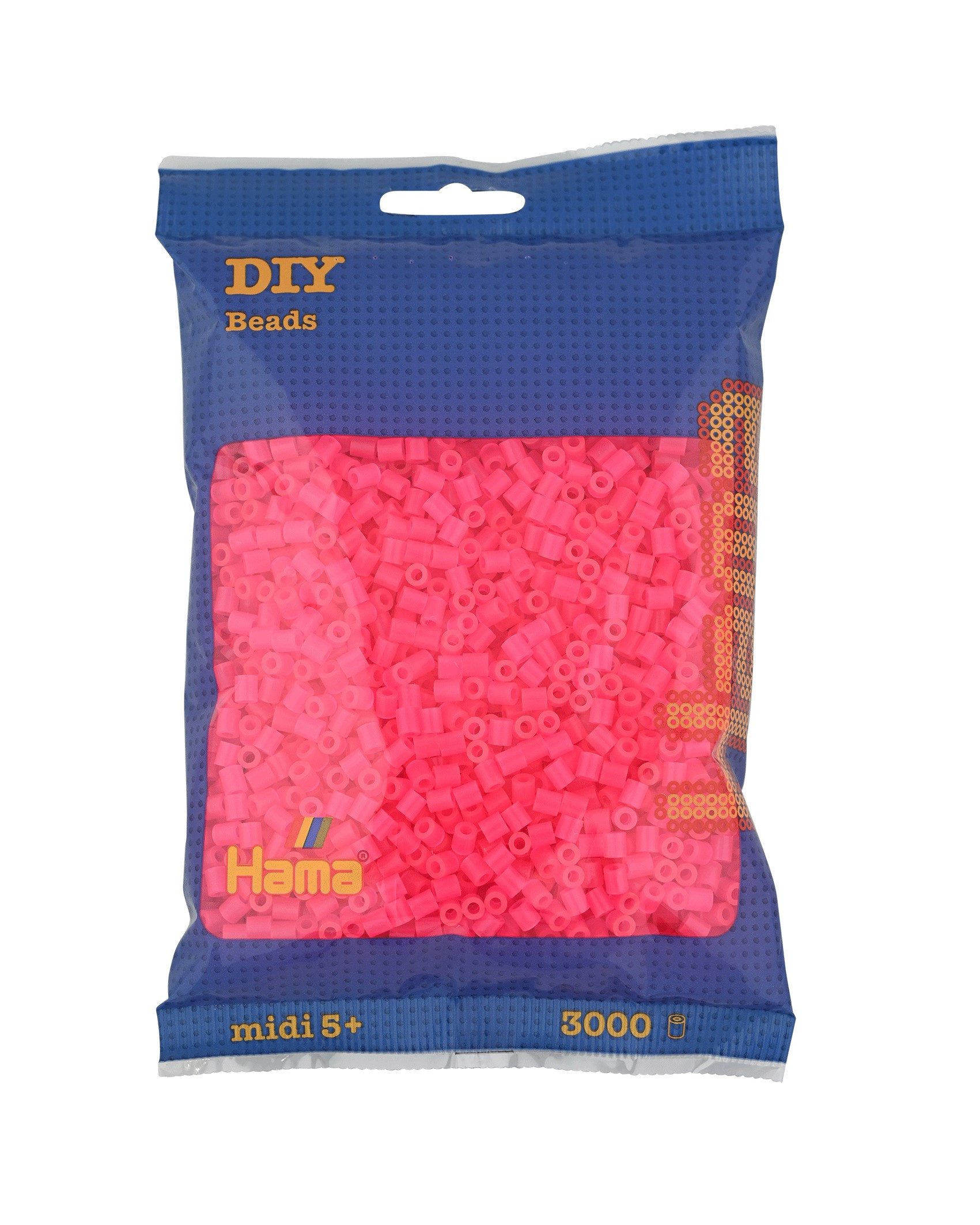 Bügelperlen Hama Beutel mit 3000 Midi-Bügelperlen fuchsia