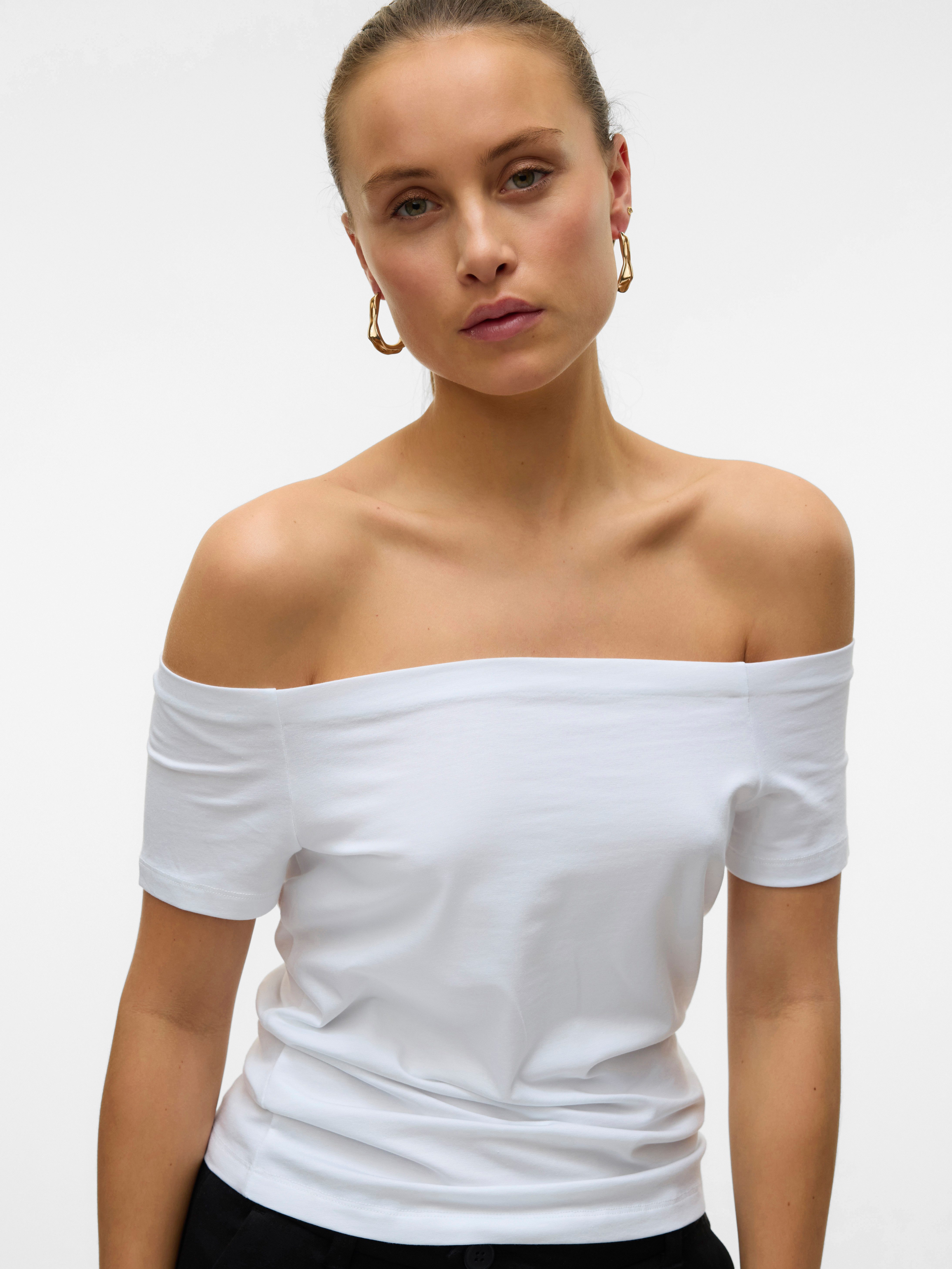 Vero Moda Kurzarmshirt VMPANDA OFF-SHOULDER TOP JRS GA NOOS – Bild 2 von 5