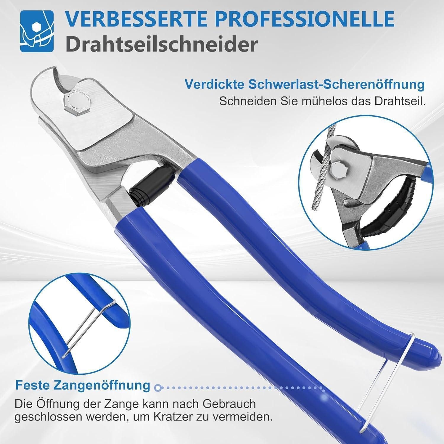 LuxusKollektion Quetschhülse Wohnmobil Zubehör Kabelschloss Stahlseil 30m 3mm Drahtseil Seilspanner