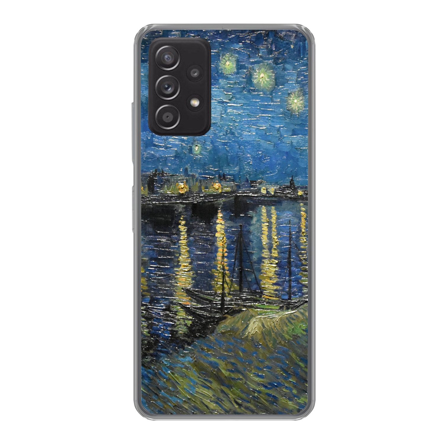 MuchoWow Handyhülle für Samsung Galaxy A33 5G Sternennacht über der Rhone - Van Gogh - Kun, Smartphone-Bumper, Print, Handy Schutzhülle Dünn