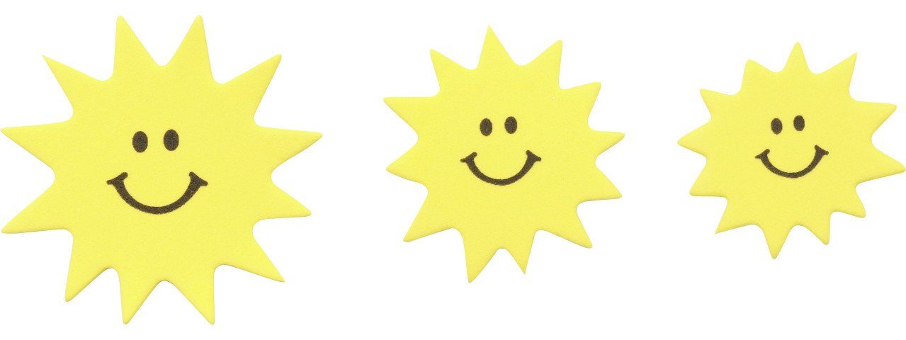 Glorex Moosgummi Glorex Moosgummi Sticker Sonne Mond Wolken