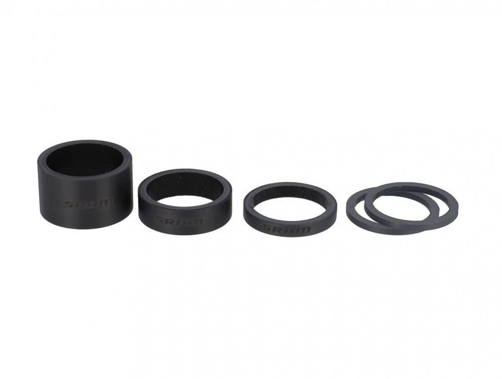 SRAM Fahrradlenker SRAM Carbon Spacer-Set schwarz - Präzise Einstellung der Lenkerhöhe