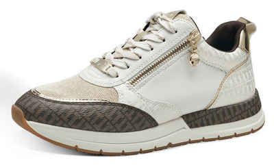 Tamaris Sneaker mit trendigen Metallic-Details, Freizeitschuh, Halbschuh, Schnürschuh