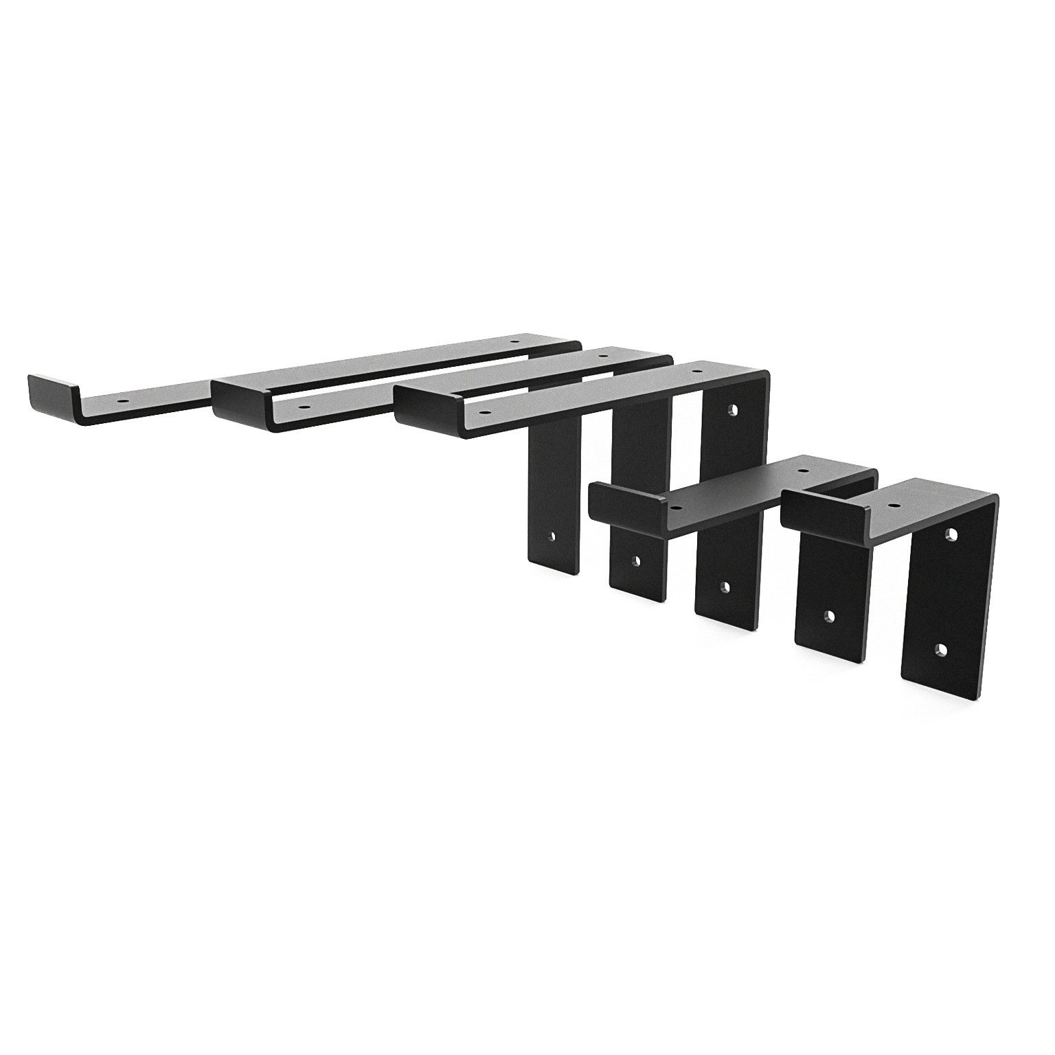 HEVVA Wandregalhalter 2x Regalhalter 10/15/20/25/30 cm - NEUBERG - L-förmige Regalträger, Set, DER PREIS GILT FÜR EIN SET AUS 2 HALTERUNGEN