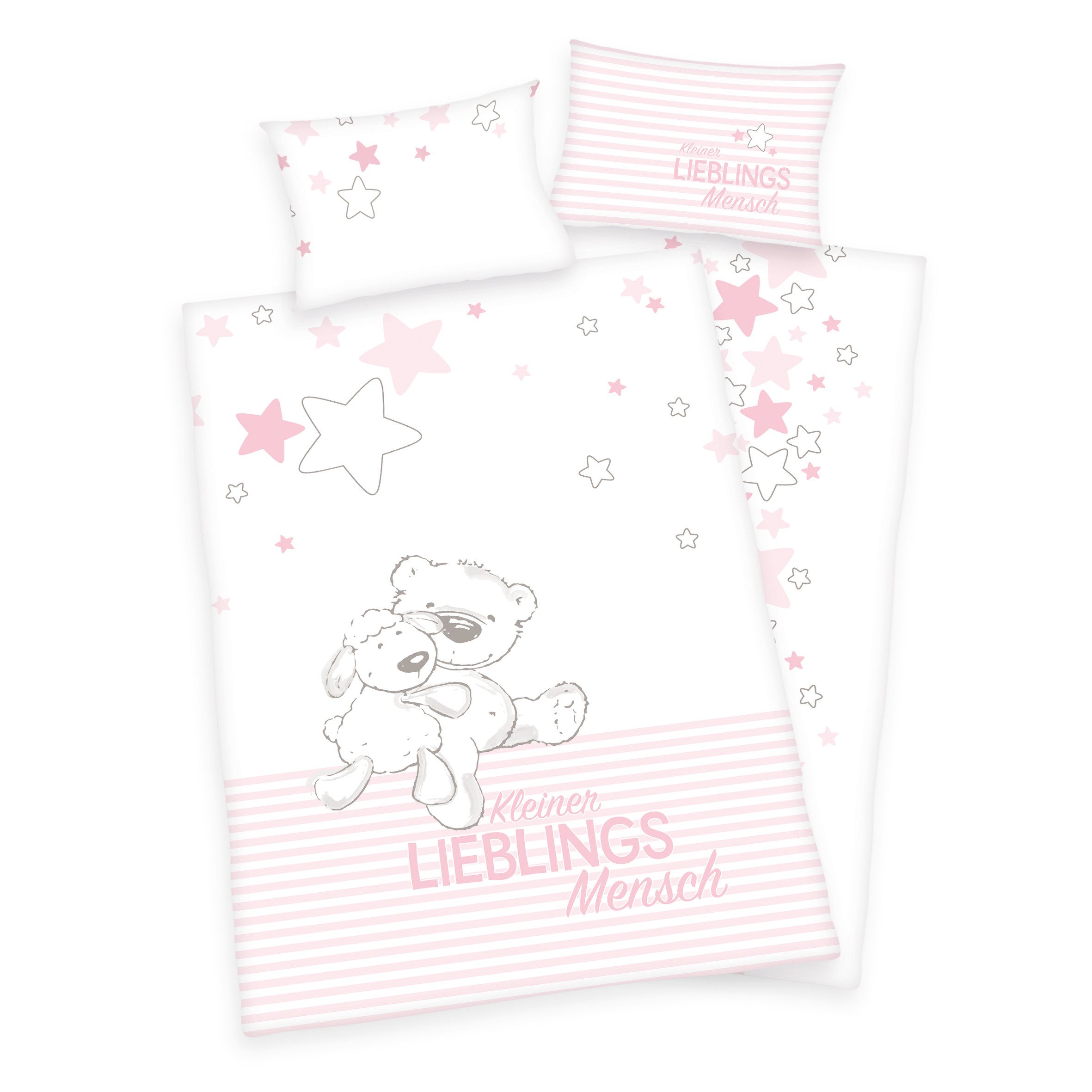Herding Young Collection Babybettwäsche Lieblingsmensch BIO-Flanell-Bettwäs günstig online kaufen