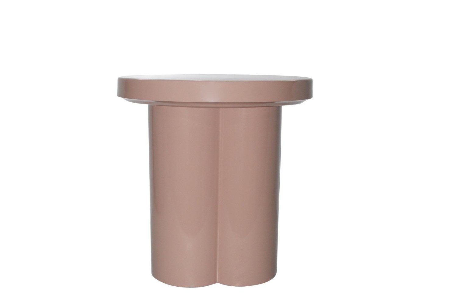 Natur24 Beistelltisch Brix Couchtisch 43x43x45 cm Stahl Rosa