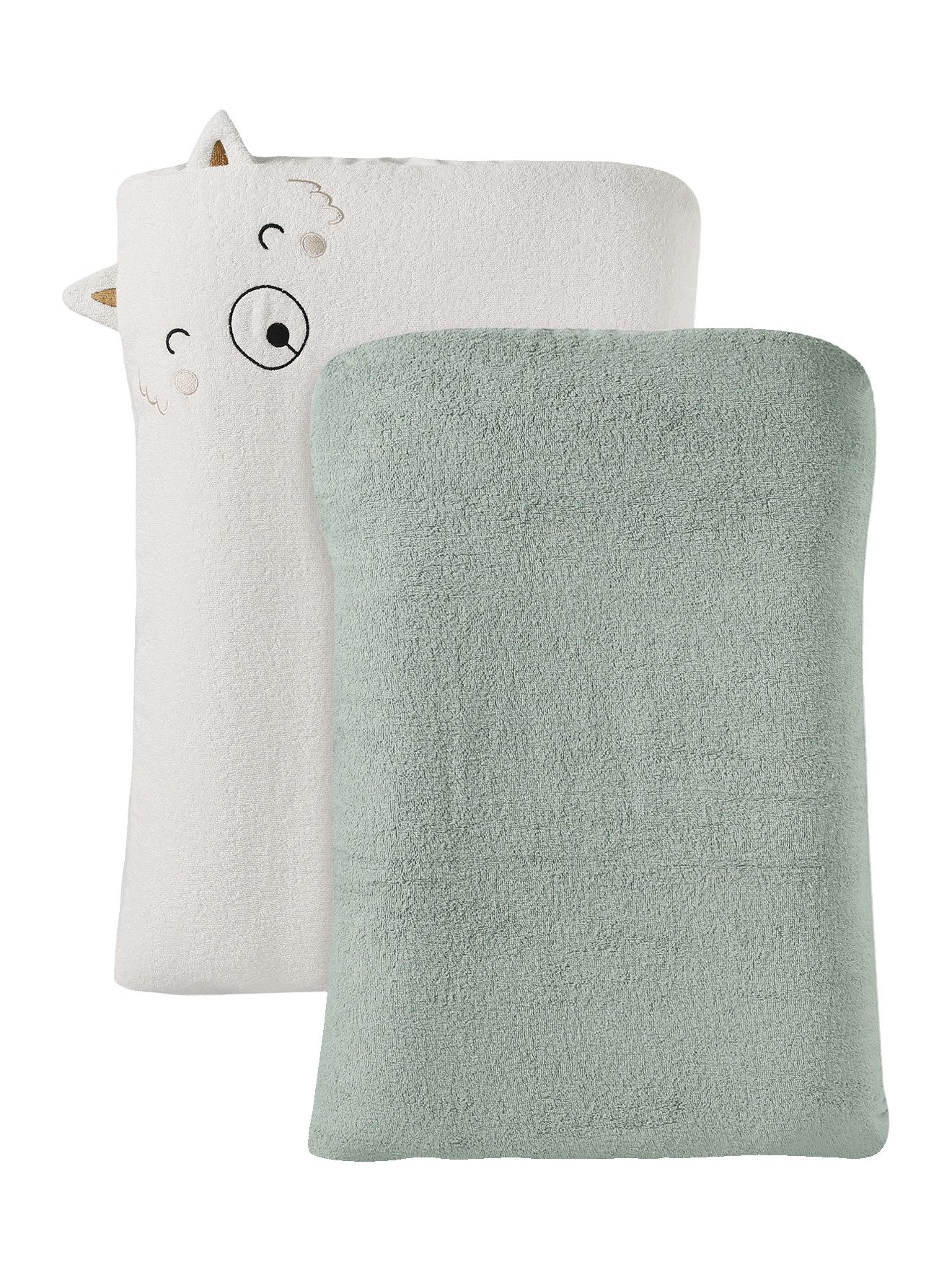 vertbaudet Wickelauflagenbezug 2er-Set Frottee-Schonbezüge für Baby Wickelauflage, 2er-Set
