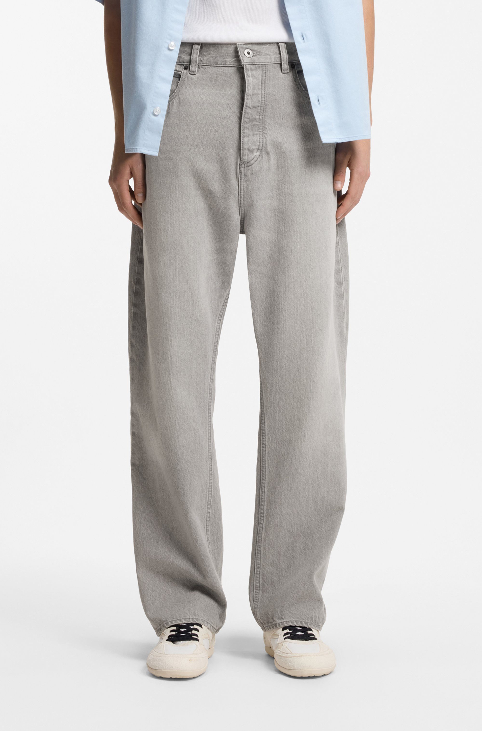 HUGO Blue 5-Pocket-Jeans Nate Baggy Fit, mittlere Leibhöhe günstig online kaufen