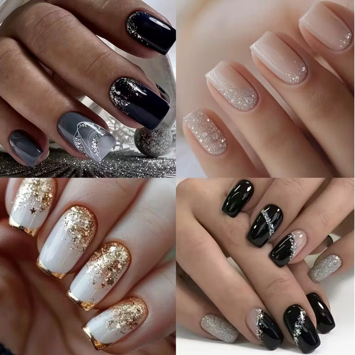 Samira Kunstfingernägel Nagelset in Gemischten Farben, mit einem Süßen, Kühlen und Edgy-Stil, Leichte Anwendung, Studio Qualität