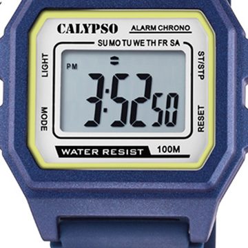CALYPSO WATCHES Digitaluhr Calypso Herren Uhr Digital K5805/3, Herrenuhr eckig, mittel (ca. 37mm), Kunststoffarmband, Sport-Style