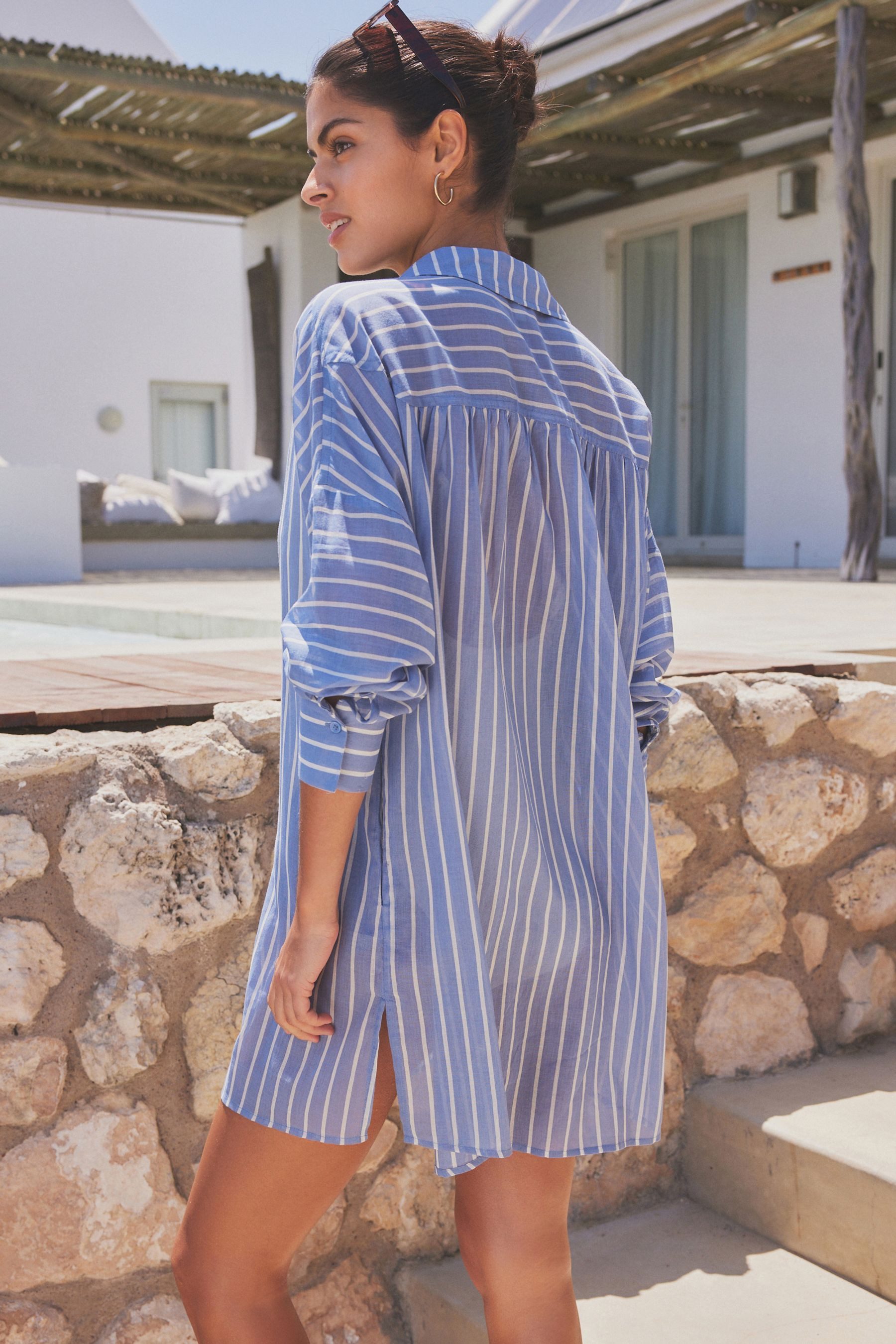 Next Strandshirt Strandkleid aus 100 % Baumwolle günstig online kaufen