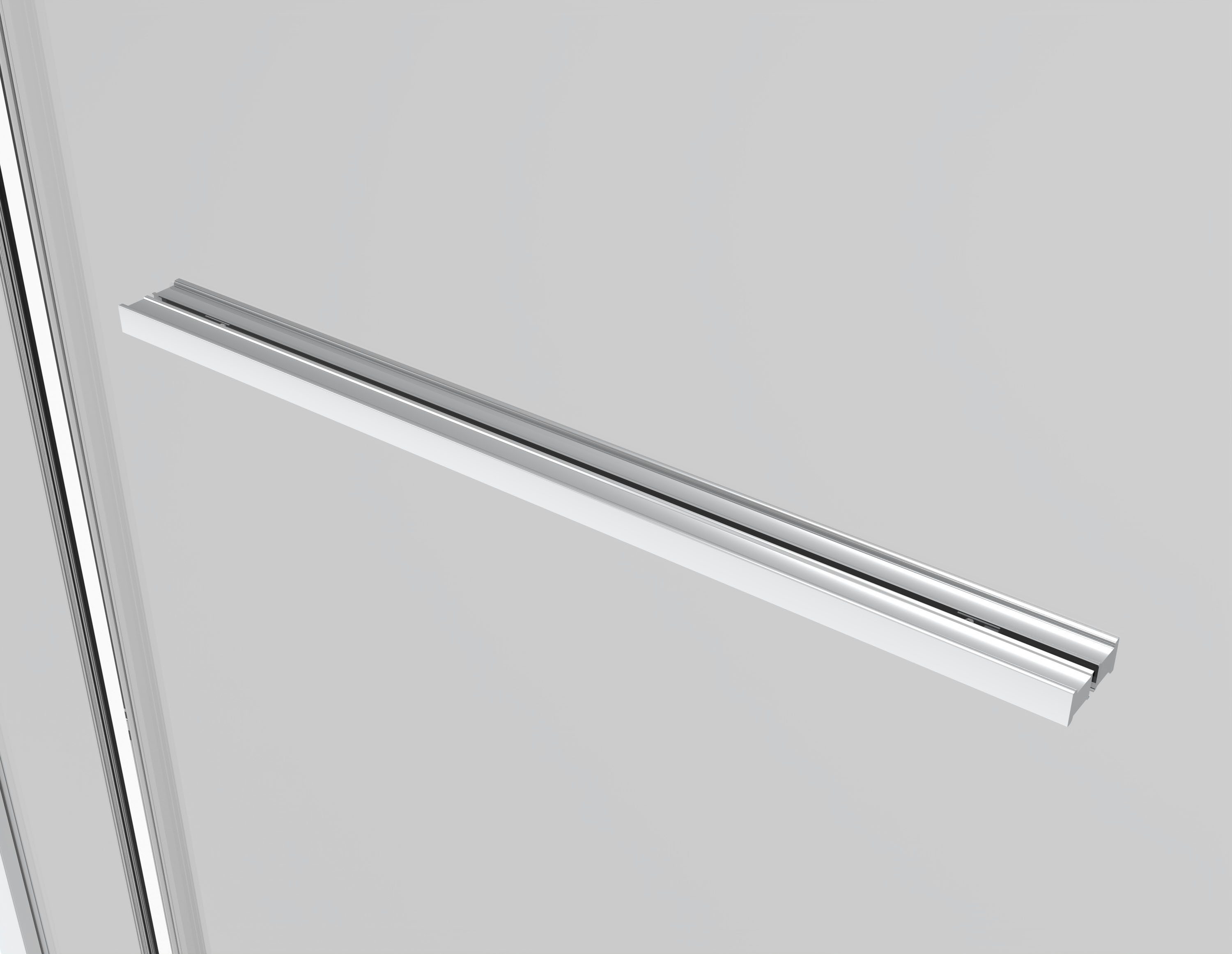 Sanotechnik Eckdusche Sanotechnik SlimLine Eckduschkabine chrom, Einscheibensicherheitsglas