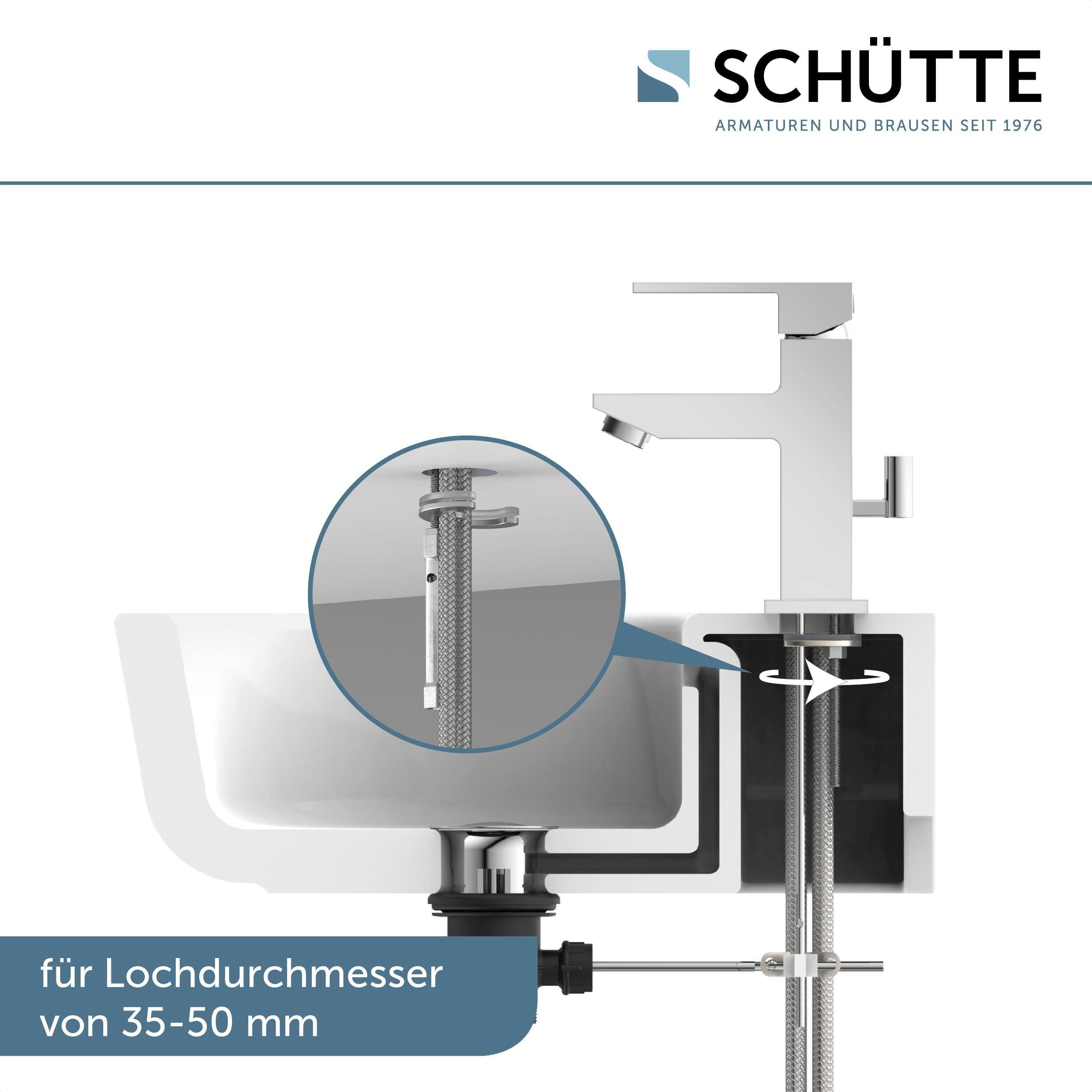 Schütte Waschtischarmatur TOKYO II (1-St) geräuscharme Kartusche, Marken-Mischdüse, inkl. Zugstange – Bild 3 von 5