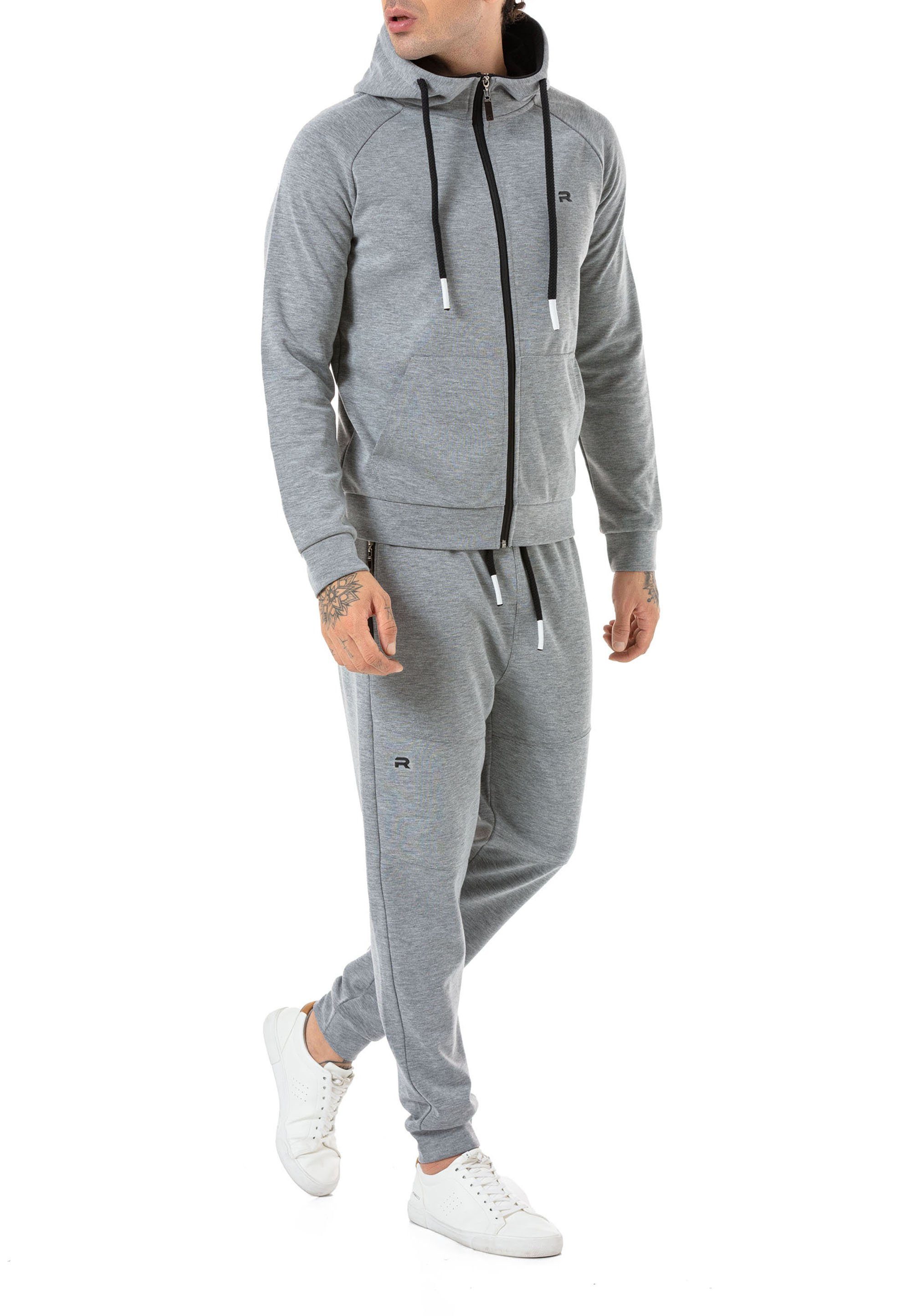 RedBridge Jogginganzug Red Bridge Herren Jogginganzug Sweat Jacke und Hose Set (Set, 2-tlg)