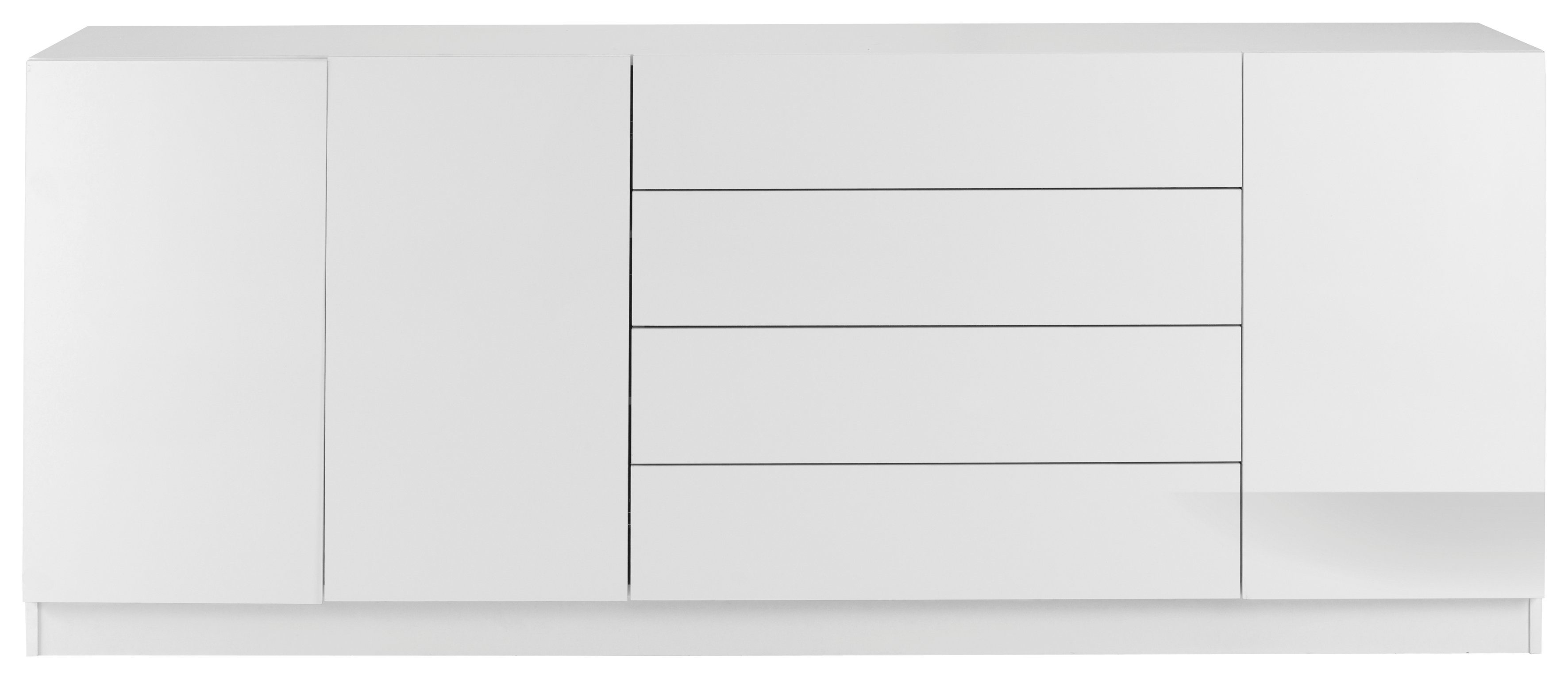Vaasa, matt/weiß Hochglanz weiß Breite borchardt cm 190 Möbel Sideboard