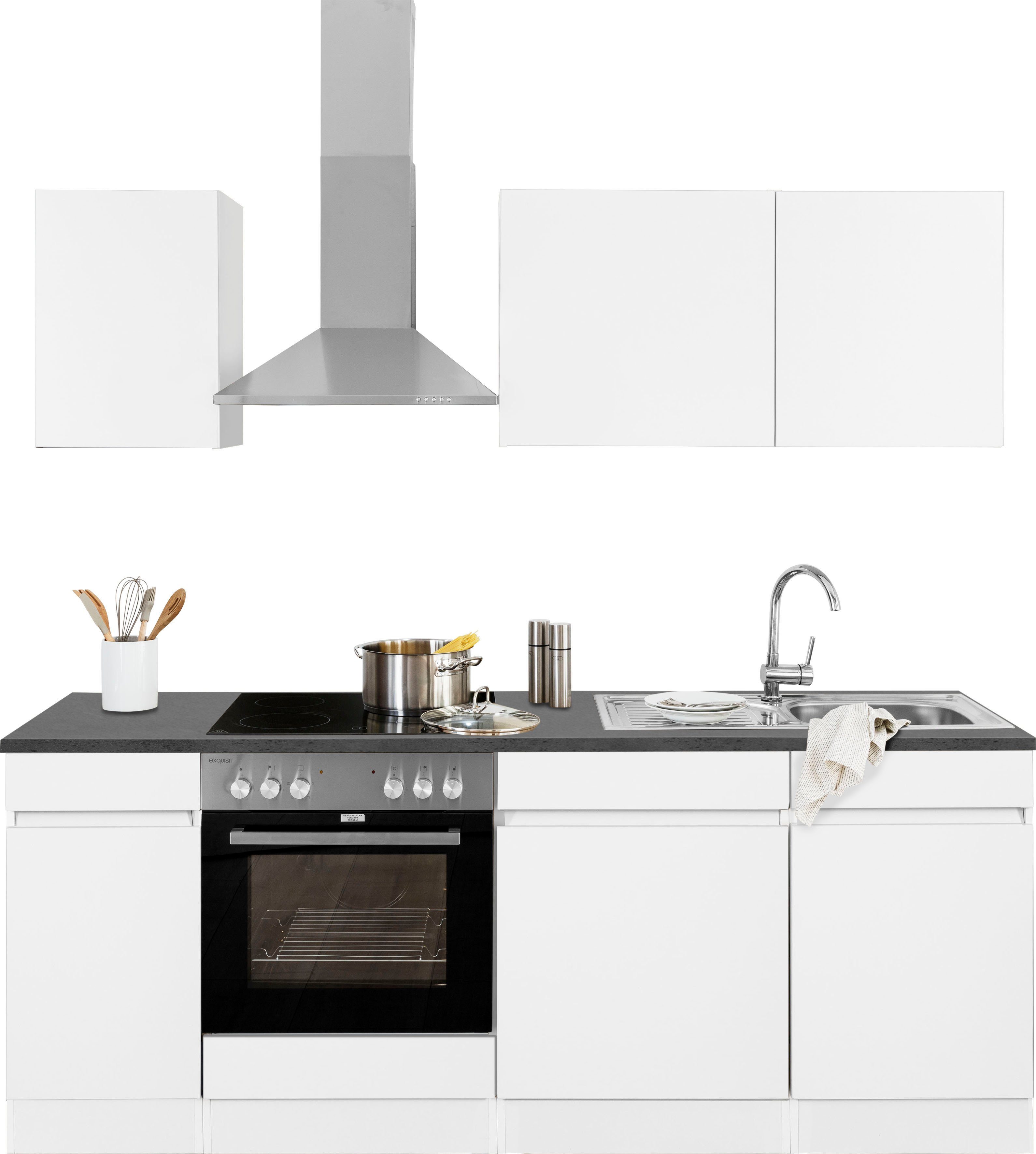 OPTIFIT Küchenzeile Roth, mit E-Geräten, Breite 210 cm