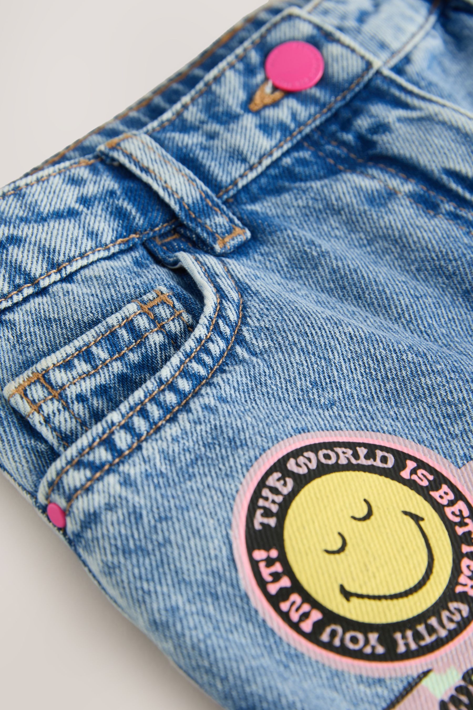 Next Weite Jeans Barrel Jeans, SmileyWorld® (1-tlg)