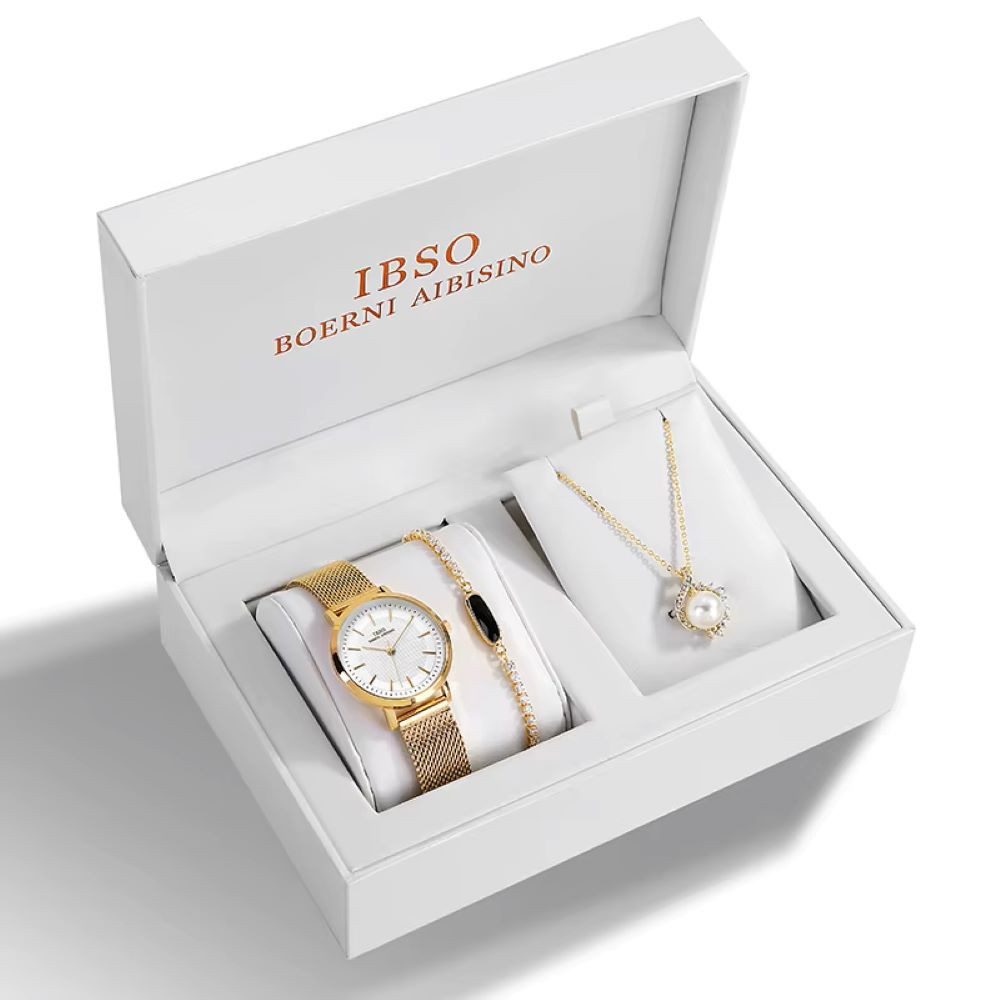 Schmuckset Valentinstag Muttertag IBSO Geschenkset, Damenuhr Geschenkbox