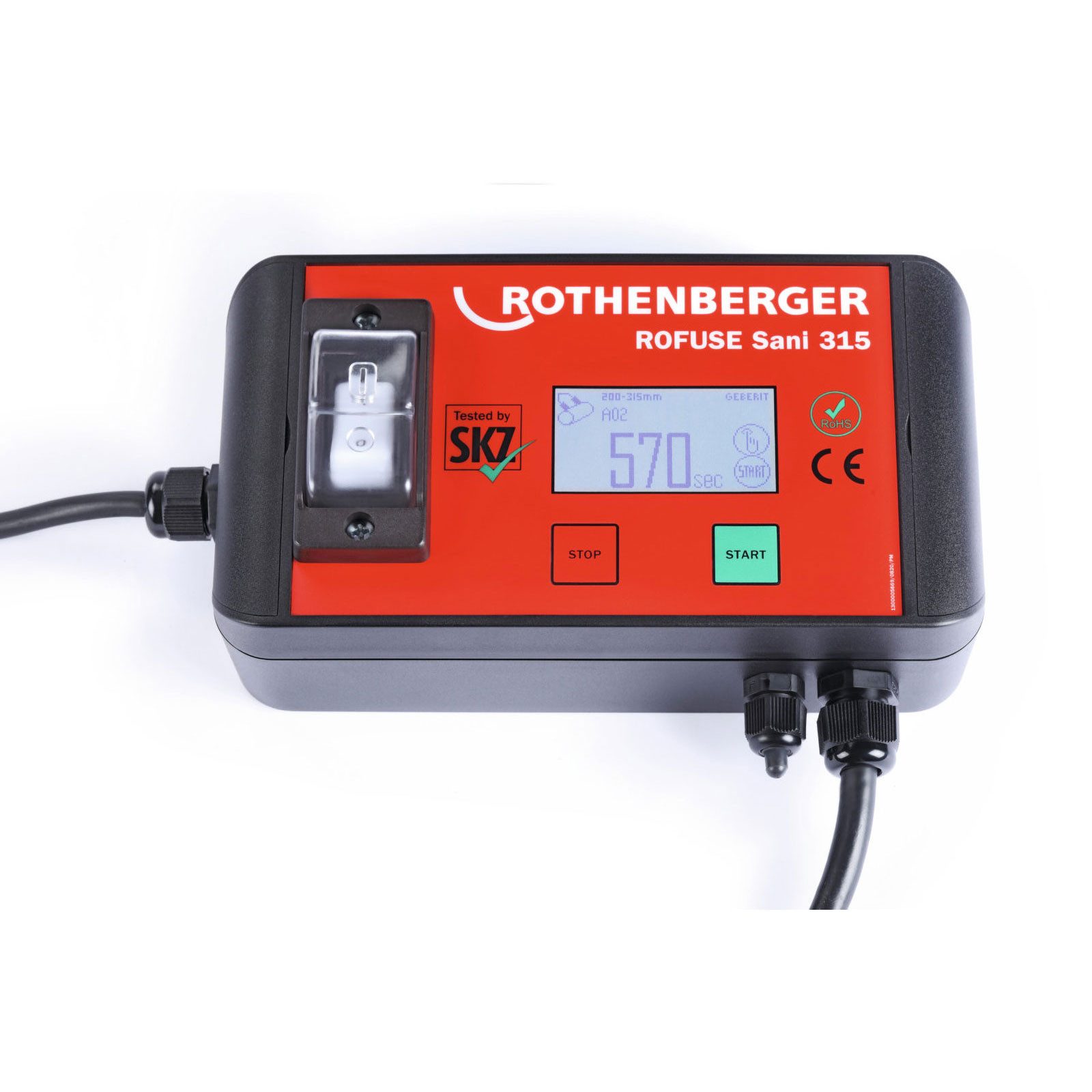 Rothenberger Elektroschweißgerät ROTHENBERGER ROWELD ROFUSE Sani 315, Heizwendelschweißgerät im ROCASE