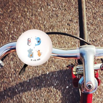 Mr. & Mrs. Panda Fahrradklingel Big Band - Weiß - Geschenk, Gute Laune, Fahrradglocke, Fahrradklingel, (1-tlg) Einzigartiges Motiv