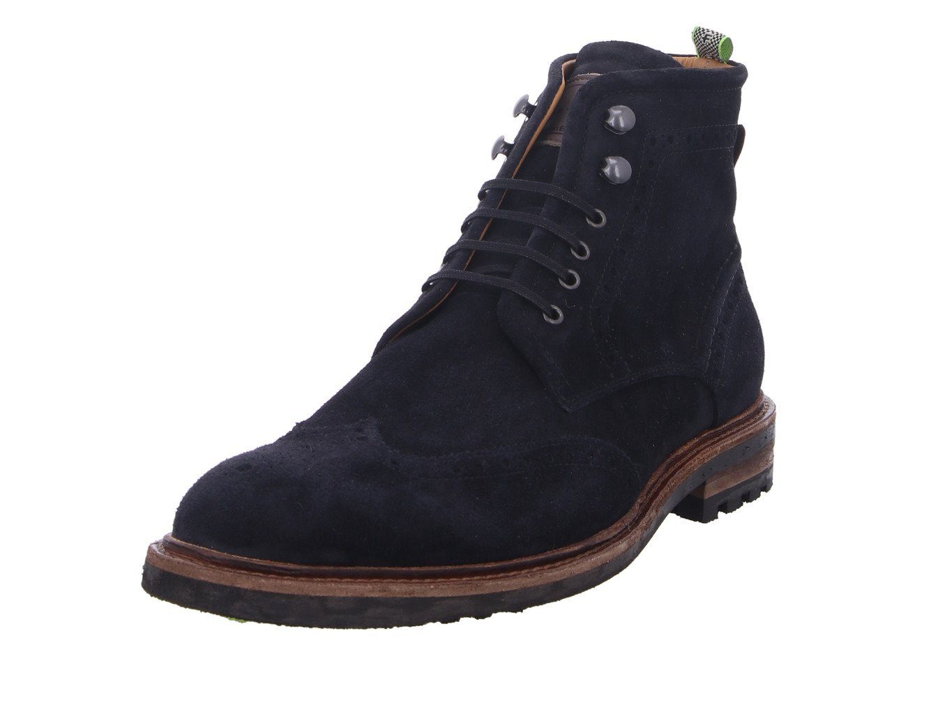 Floris van Bommel Floris Casual Black Suede Black Ankleboots