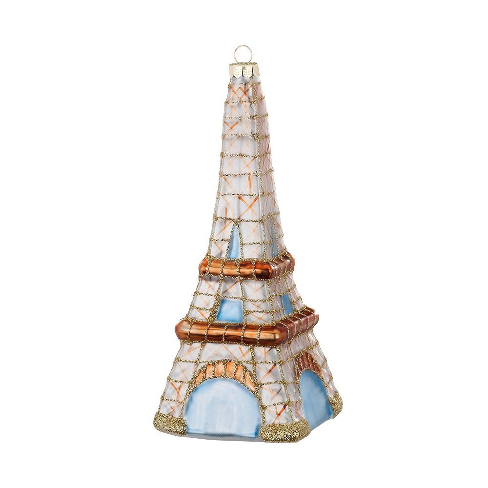 MAGIC by Inge Christbaumschmuck, Christbaumschmuck Glas Eiffelturm 14.5cm bunt