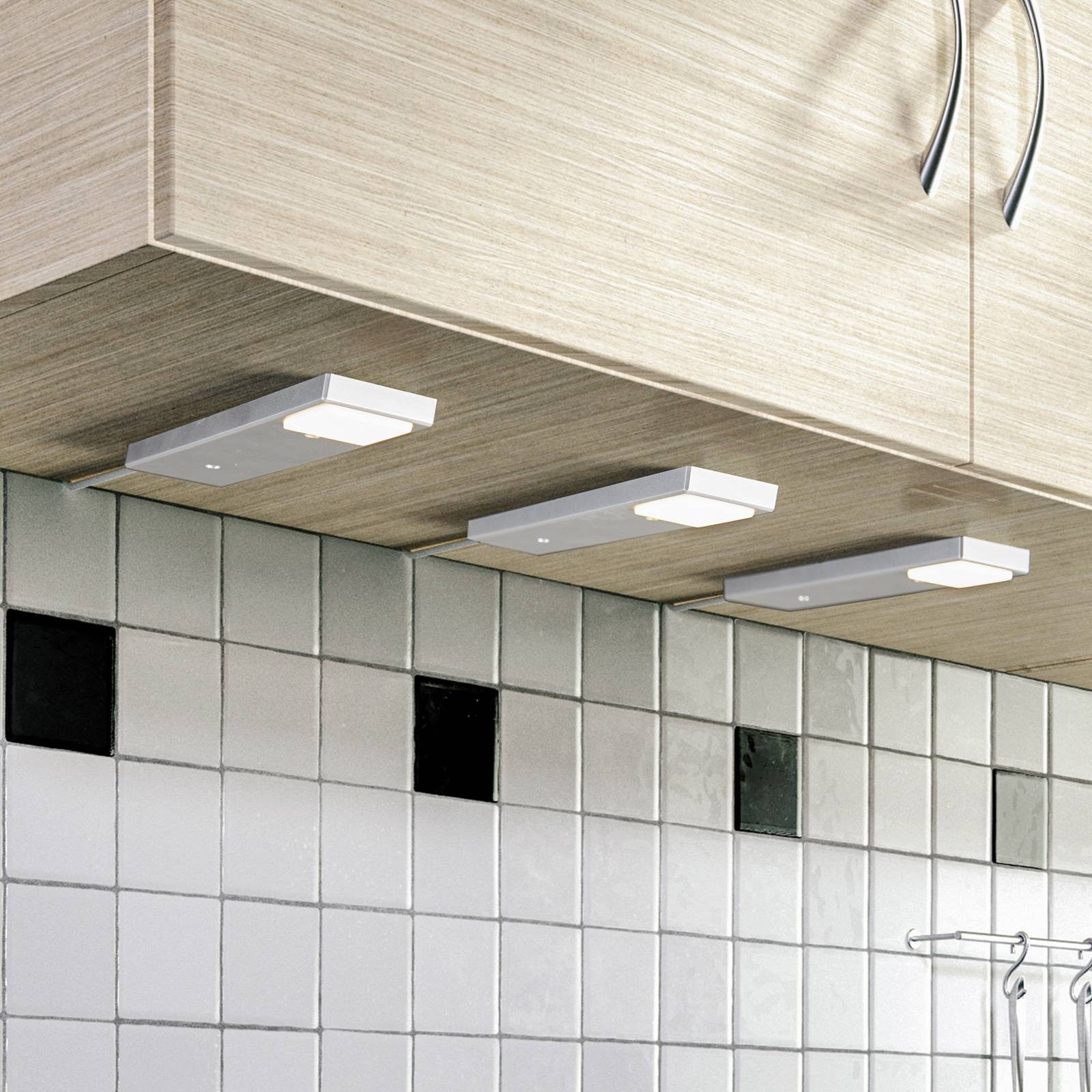 Lindby Unterschrankleuchte Amaryll, 3 x 2,2 W LED, warmweiß