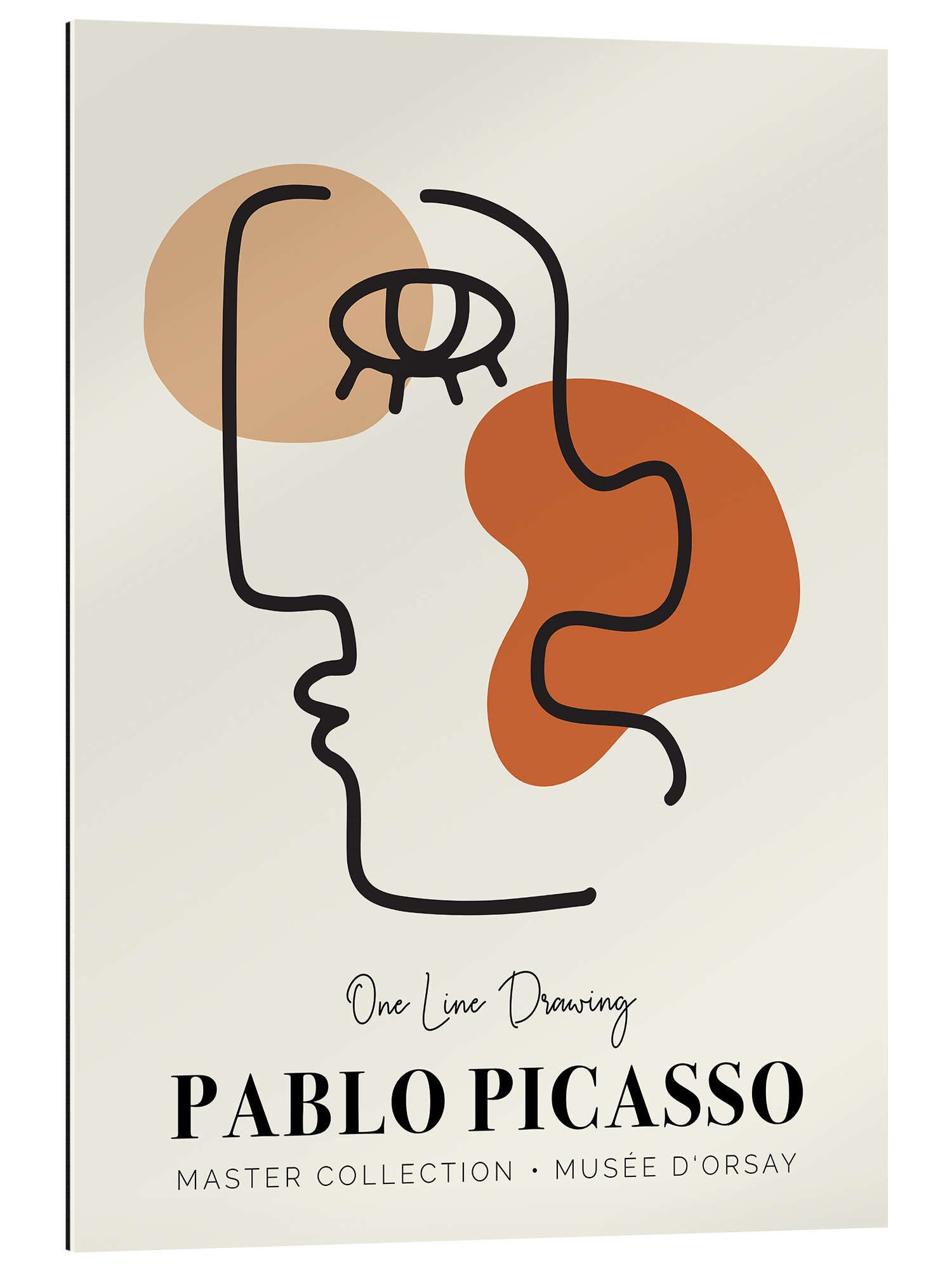 Posterlounge XXL-Wandbild, Pablo Picasso One Line Drawing I, Wohnzimmer Minimalistisch Grafikdesign
