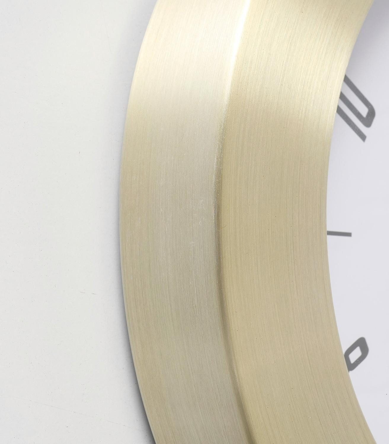 BOLTZE GRUPPE GmbH Funkwanduhr VEGAS, Ø 30 cm, Goldgelb, Aluminium günstig online kaufen