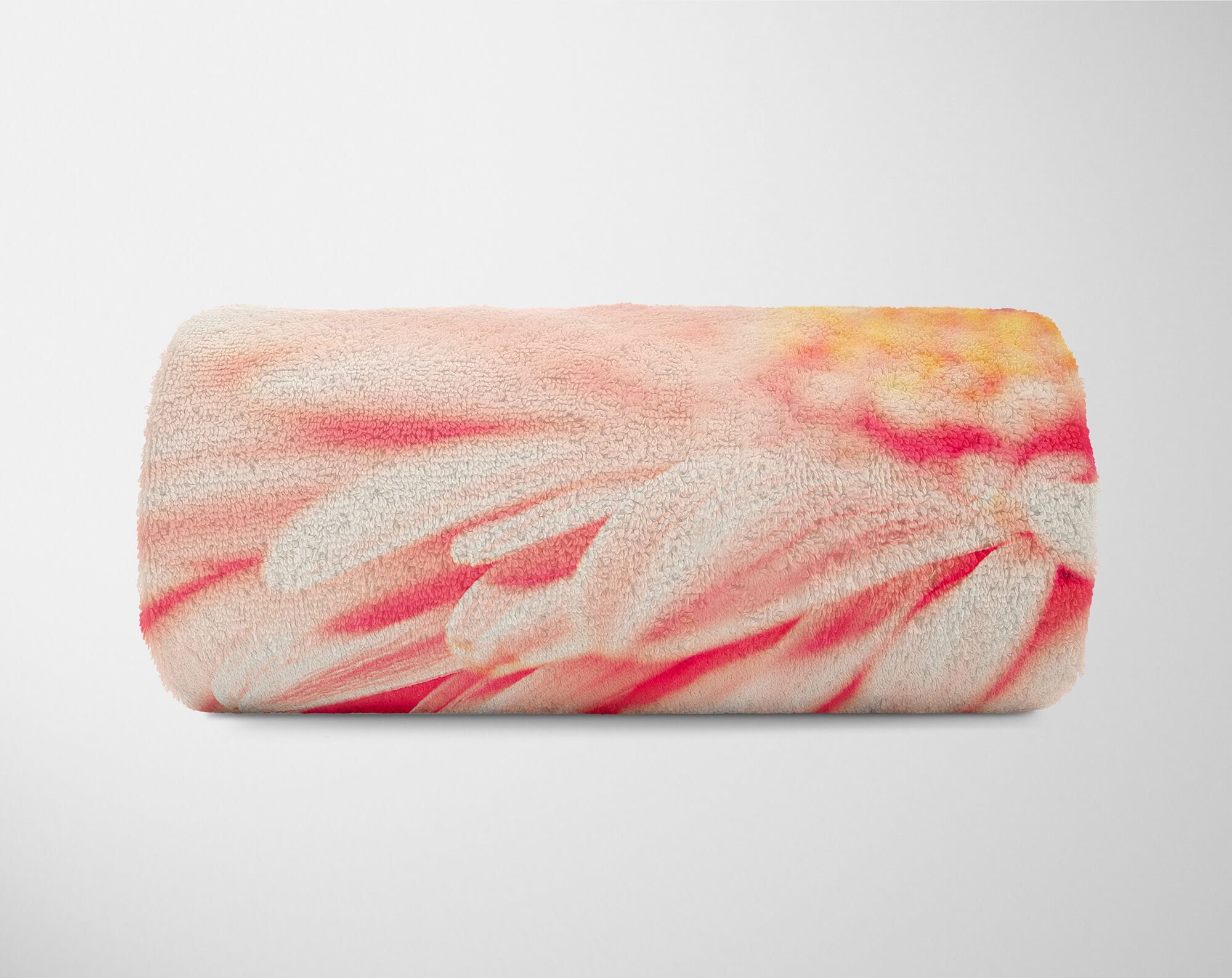 Strandhandtuch Sinus Baumwolle-Polyester-Mix Handtücher Handtuch Fotomotiv (1-St), Saunatuch Blume mit Kuscheldecke Schöne Blüte, Art Handtuch