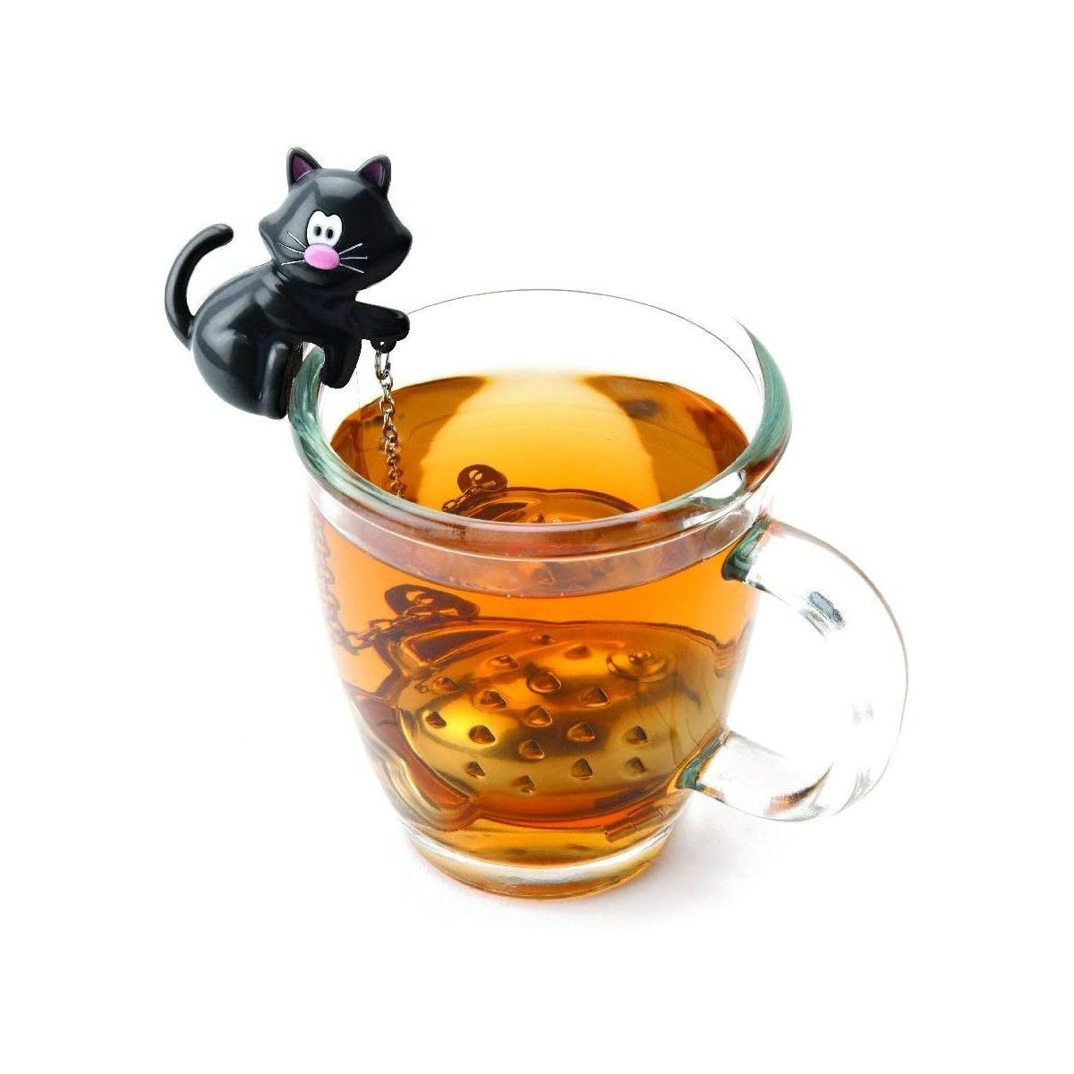 Joie Teeglas Tee-Ei Miau, Kunststoff (Bisphenol A frei), Edelstahl 18/8