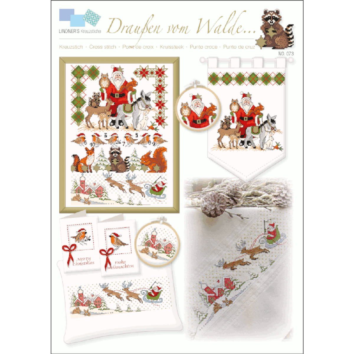 Lindner´s Kreuzstiche Kreativset Lindner´s Kreuzstiche Zählmuster Vorlage "Draußen vom Walde…", 073, (embroidery kit by Marussia)
