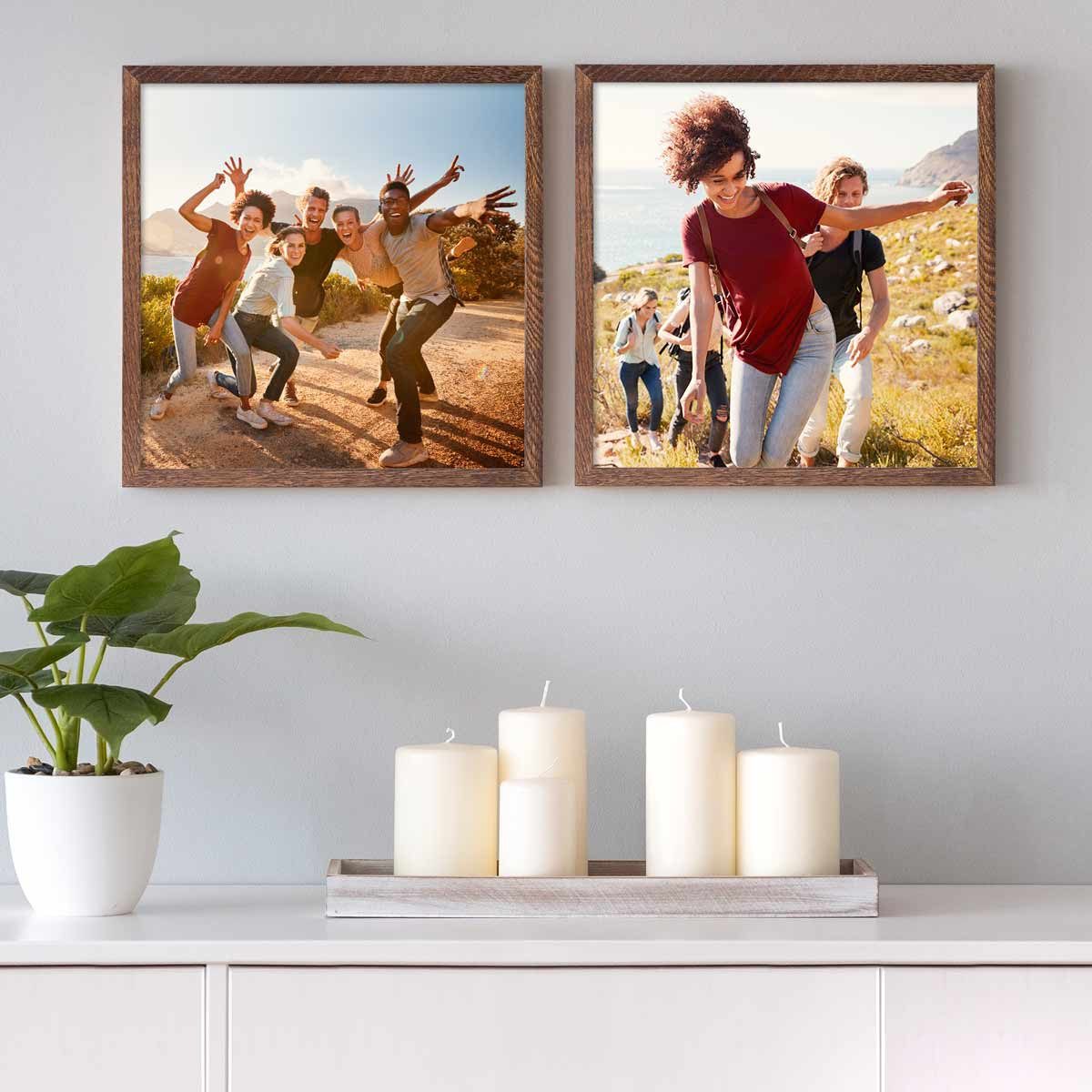 PHOTOLINI Bilderrahmen 2er Set Massivholz-Rahmen Modern günstig online kaufen