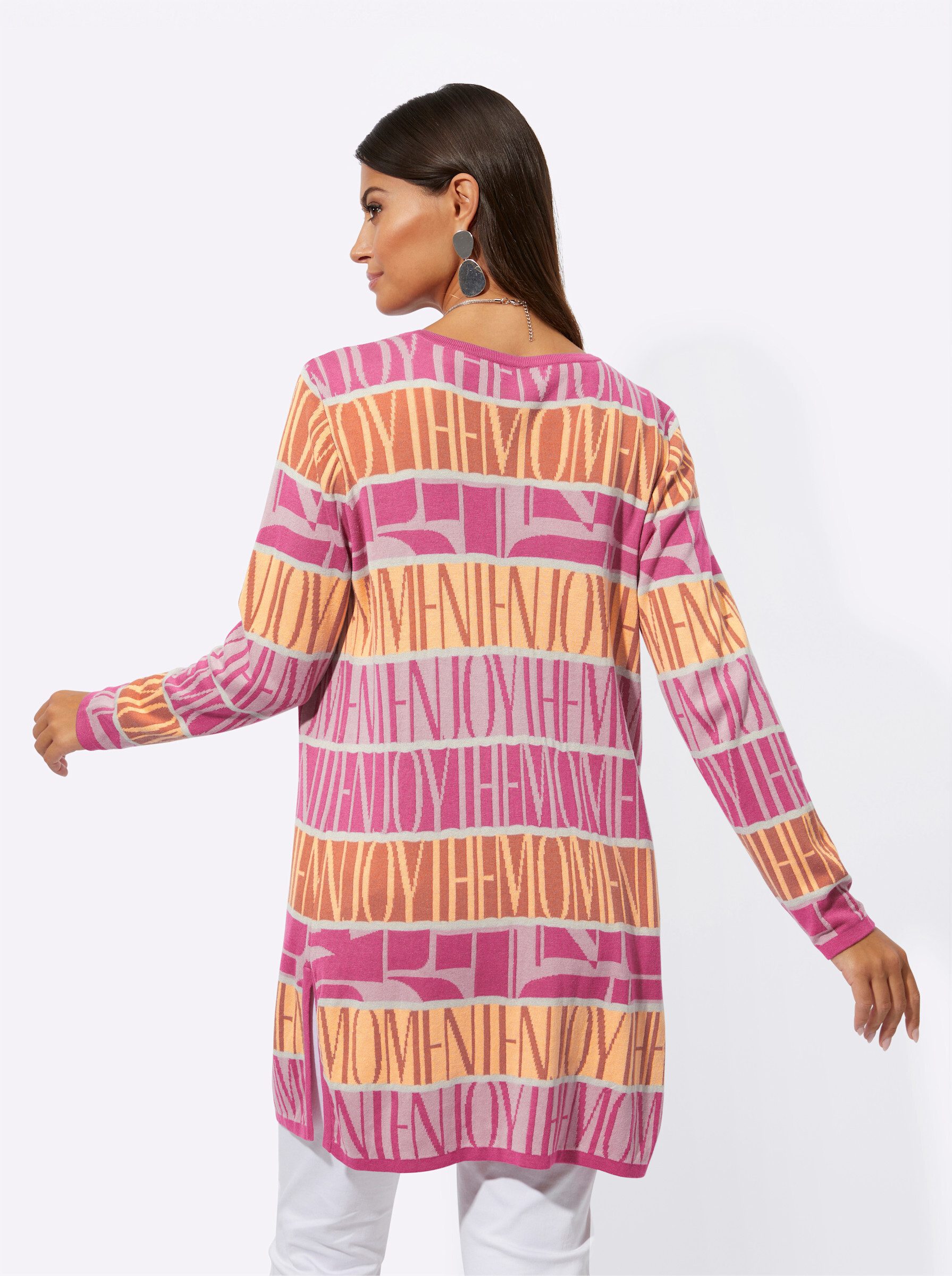 creation L Strickjacke Viskose-Lyocell-Strickjacke Langarm Jersey günstig online kaufen