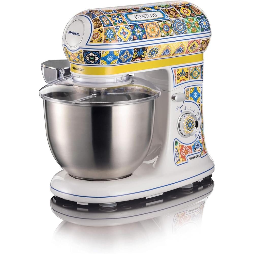 Ariete Küchenmaschine, 2400 W, Knetmaschine, 5,5 Liter, Edelstahlschüssel, Mediterranes Design