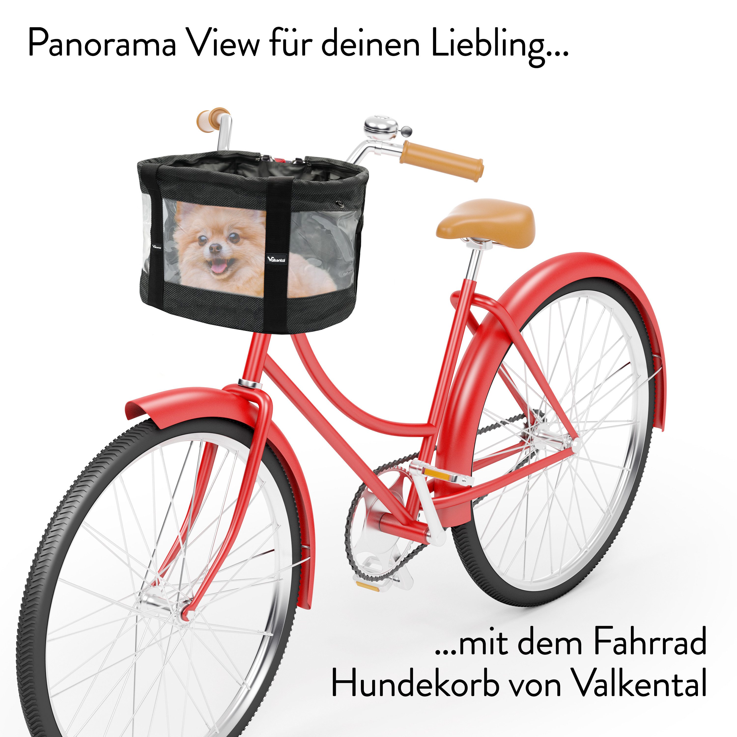 Valkental Tierfahrradkorb Fahrradkorb für Hunde günstig online kaufen
