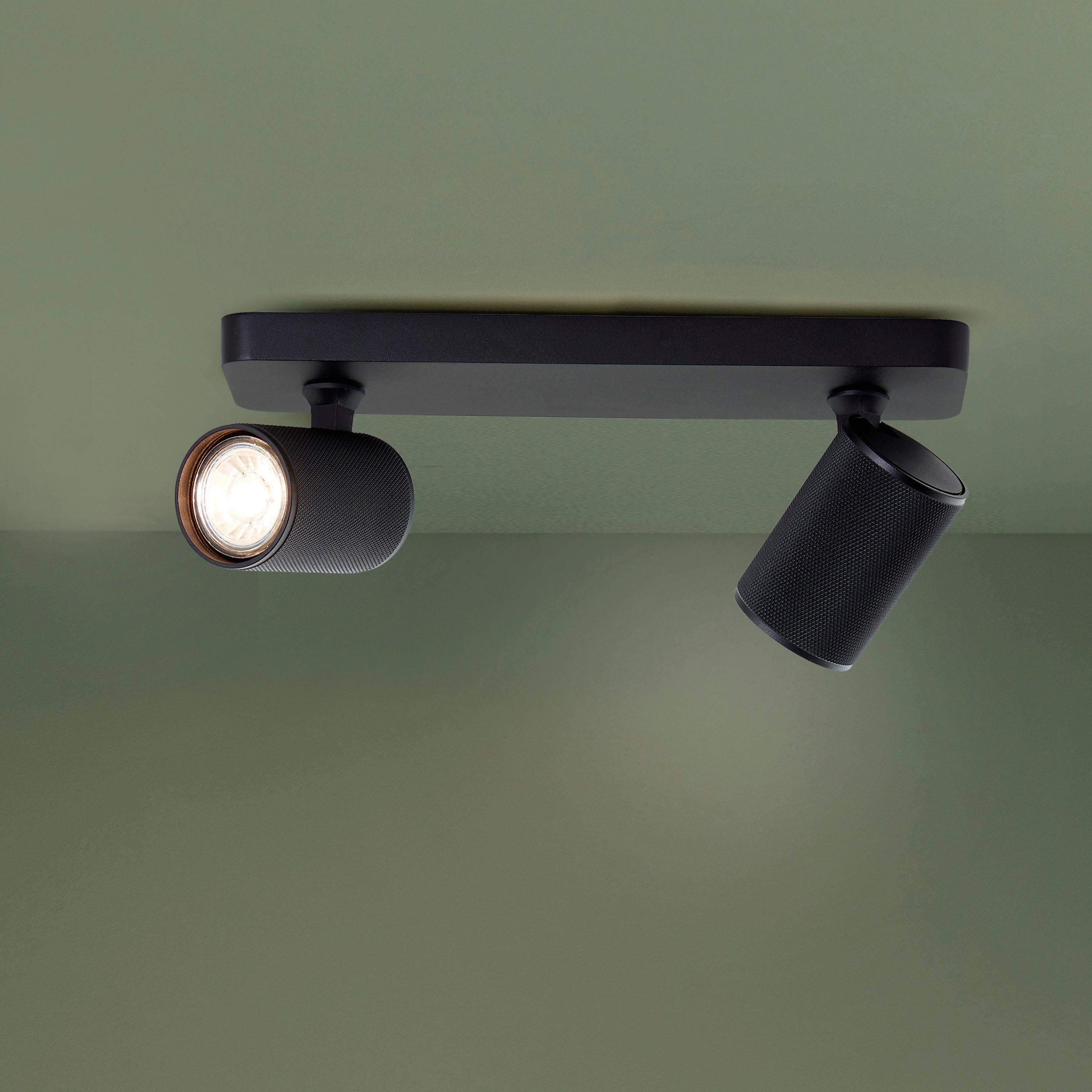 Brilliant Deckenstrahler Marty, LED wechselbar, Warmweiß, günstig online kaufen