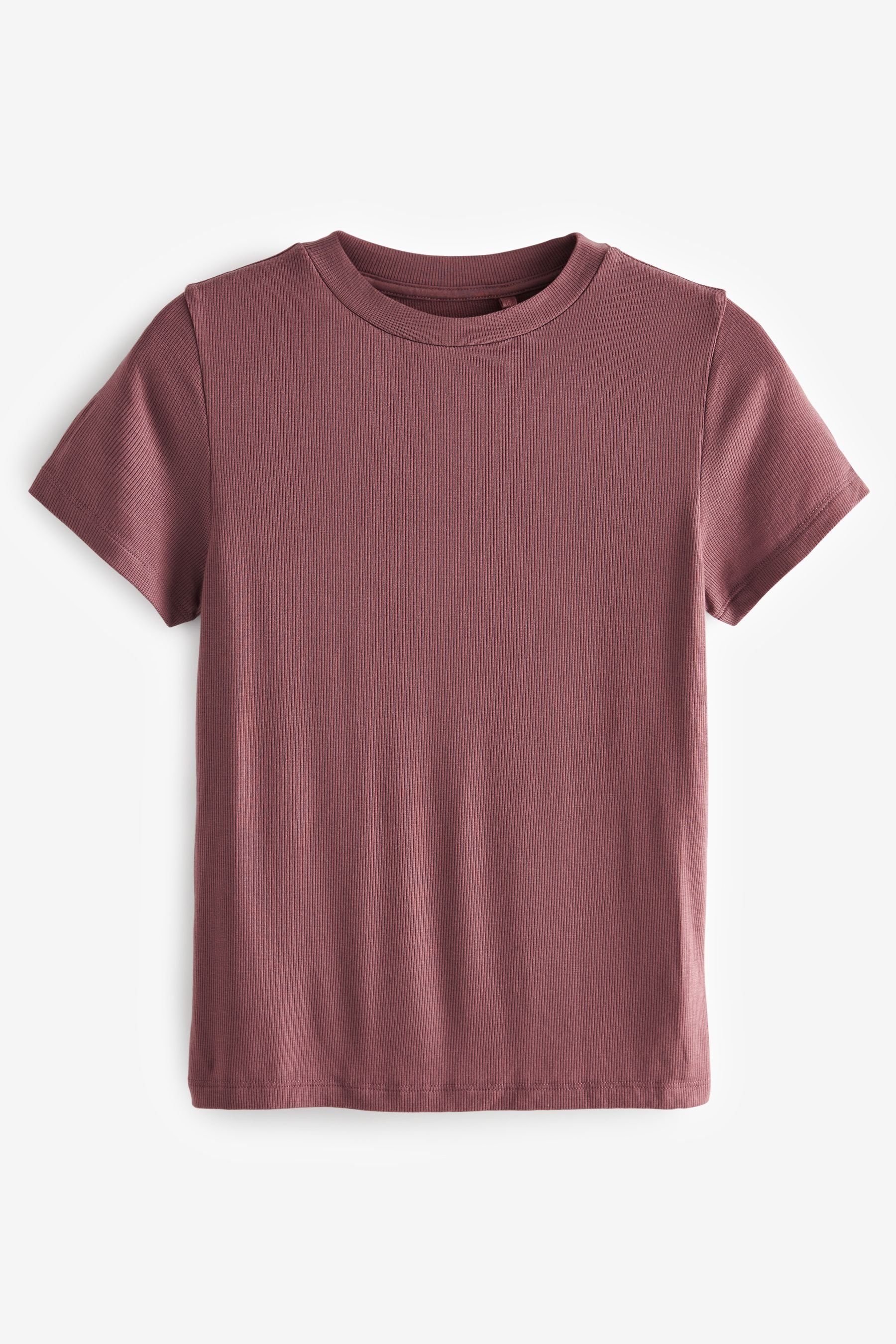 Next T-Shirt Superweiches, geripptes T-Shirt aus Lyocell (1-tlg) günstig online kaufen