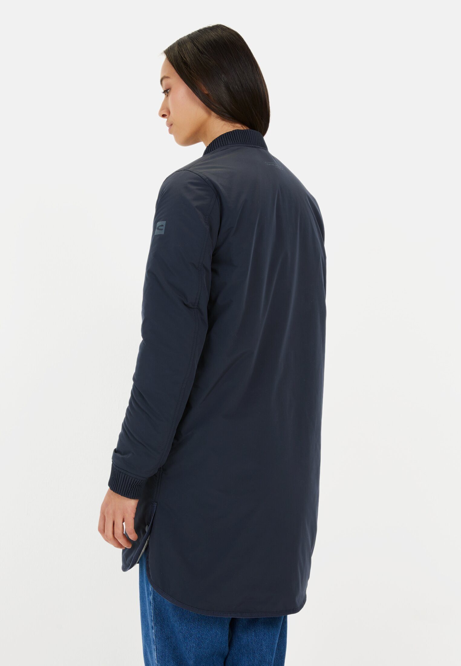 camel active Langjacke aus recyceltem Polyester Langarm Kapuze günstig online kaufen