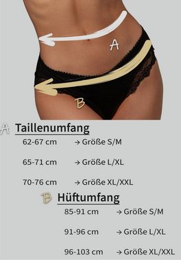 Fabio Farini Hipster Damen Unterhosen - Frauen Pantys aus weicher Microfaser (Packung, 6-St) mit floraler Spitze am Beinabschluss