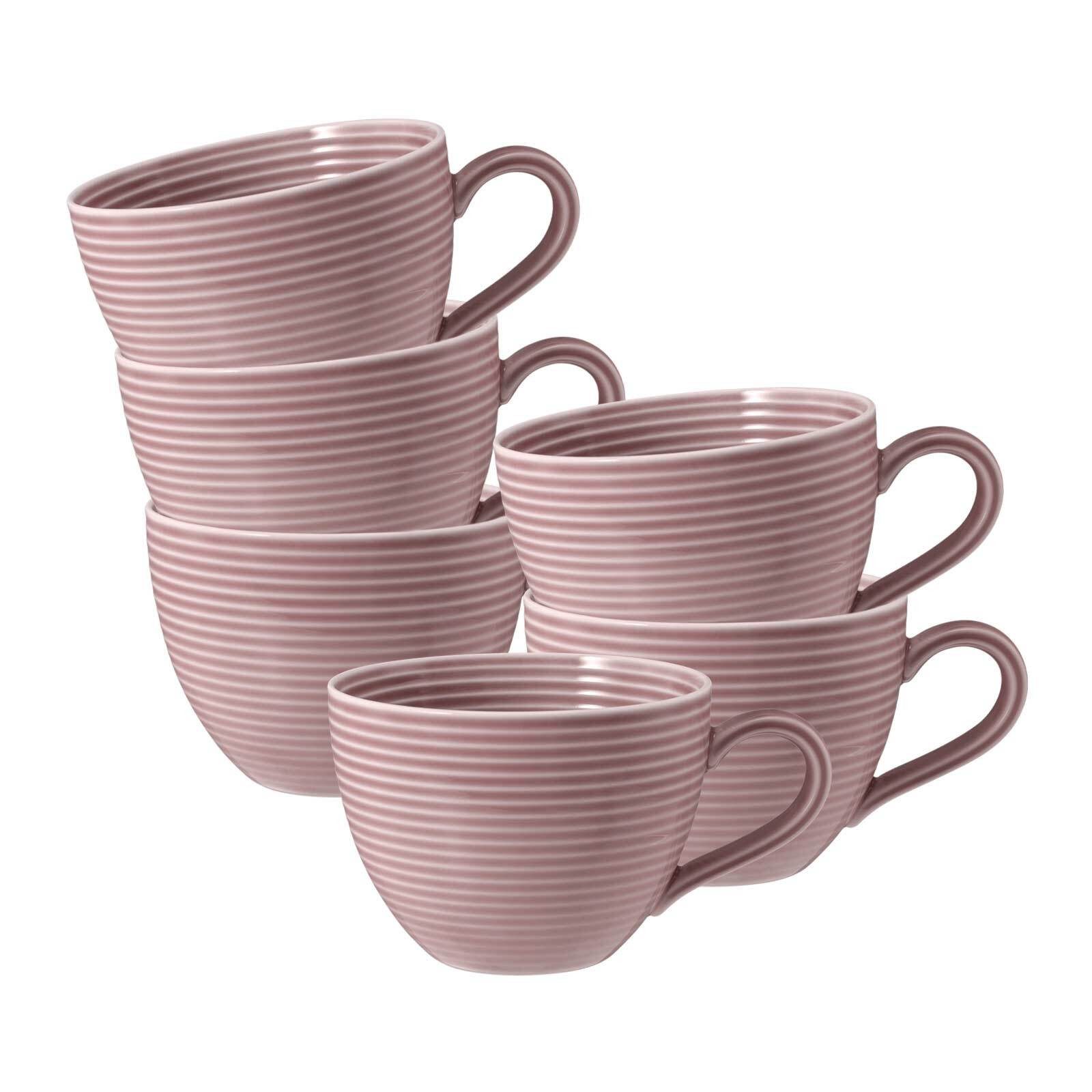 Seltmann Weiden Tasse Beat Color Glaze Kaffeetassen 0,26 l 6er Set, 6-tlg., Porzellan