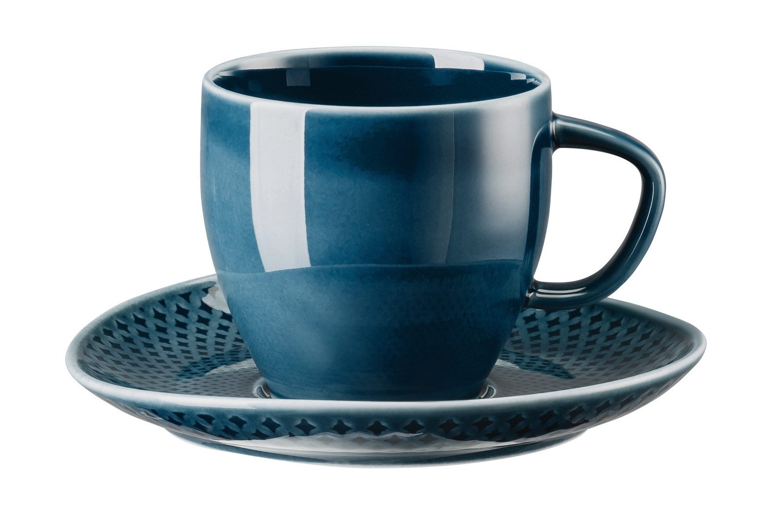 Tasse Junto Ocean Blue Kaffeetasse mit Untertasse