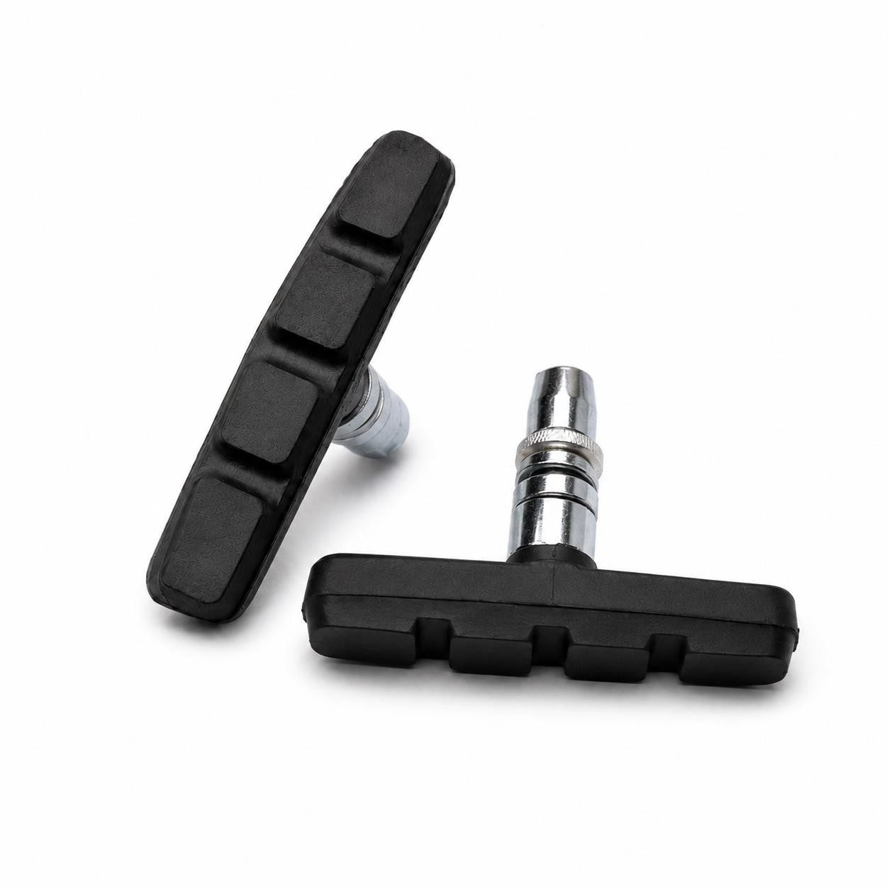 V-Brake 2 Stück Fahrrad Bremsen Set für Shimano, 1 Paar Bremsschuhe schwarz