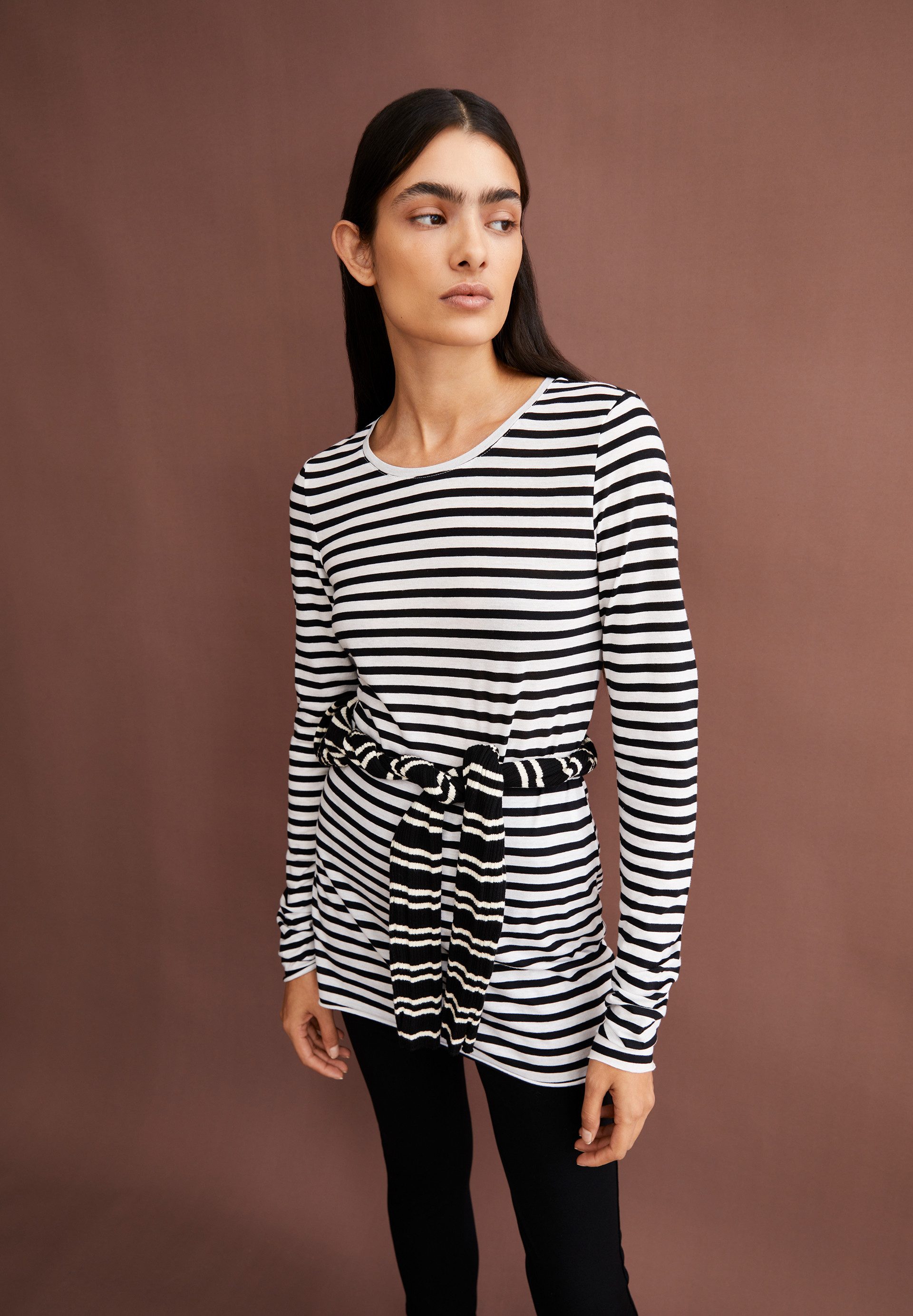 Armedangels Longsleeve EINIAARA STRIPES Longsleeve aus Bio-Baumwolle Slim Fit