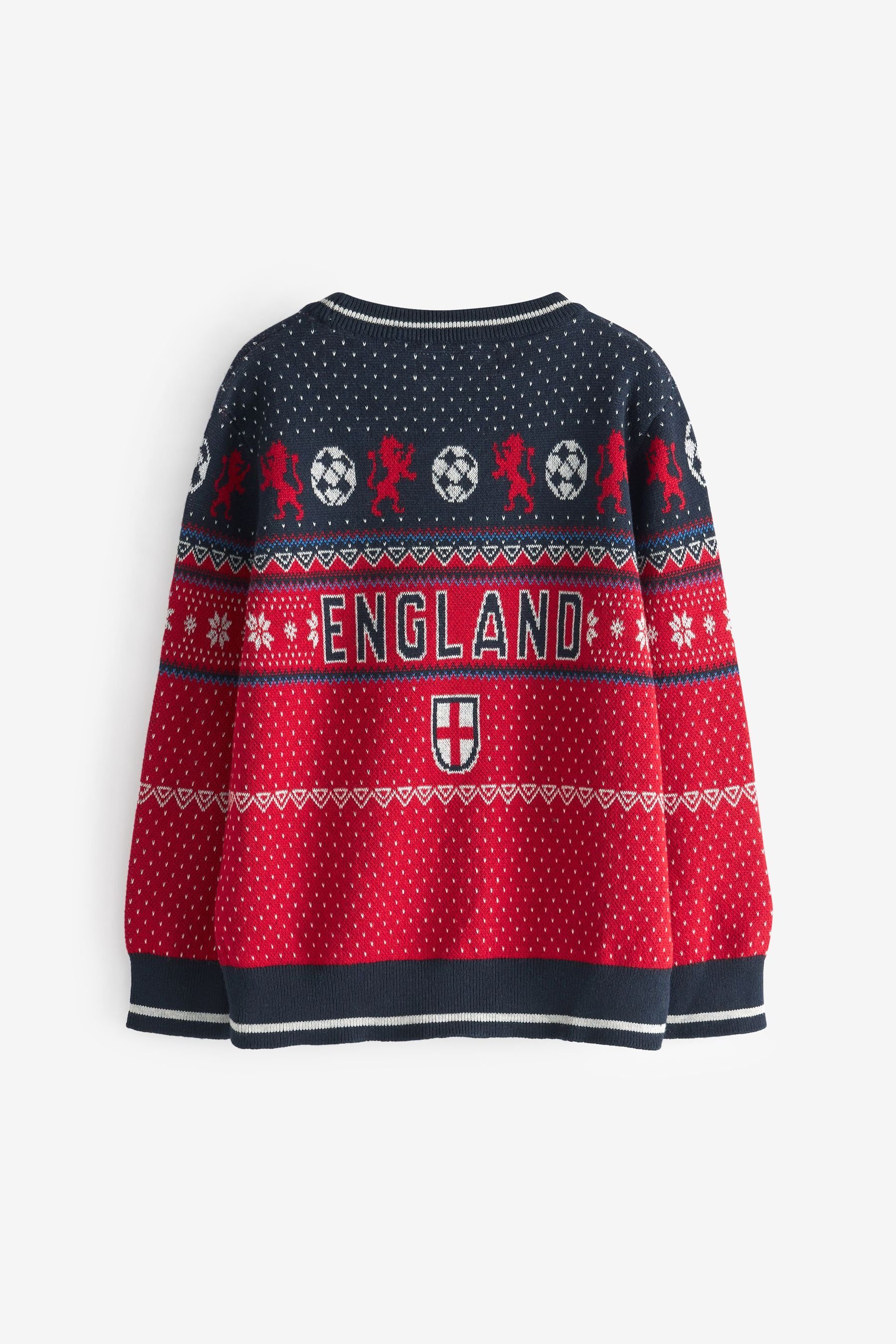 Next Strickpullover Weihnachts-Pullover Englischer Fußball (1-tlg)