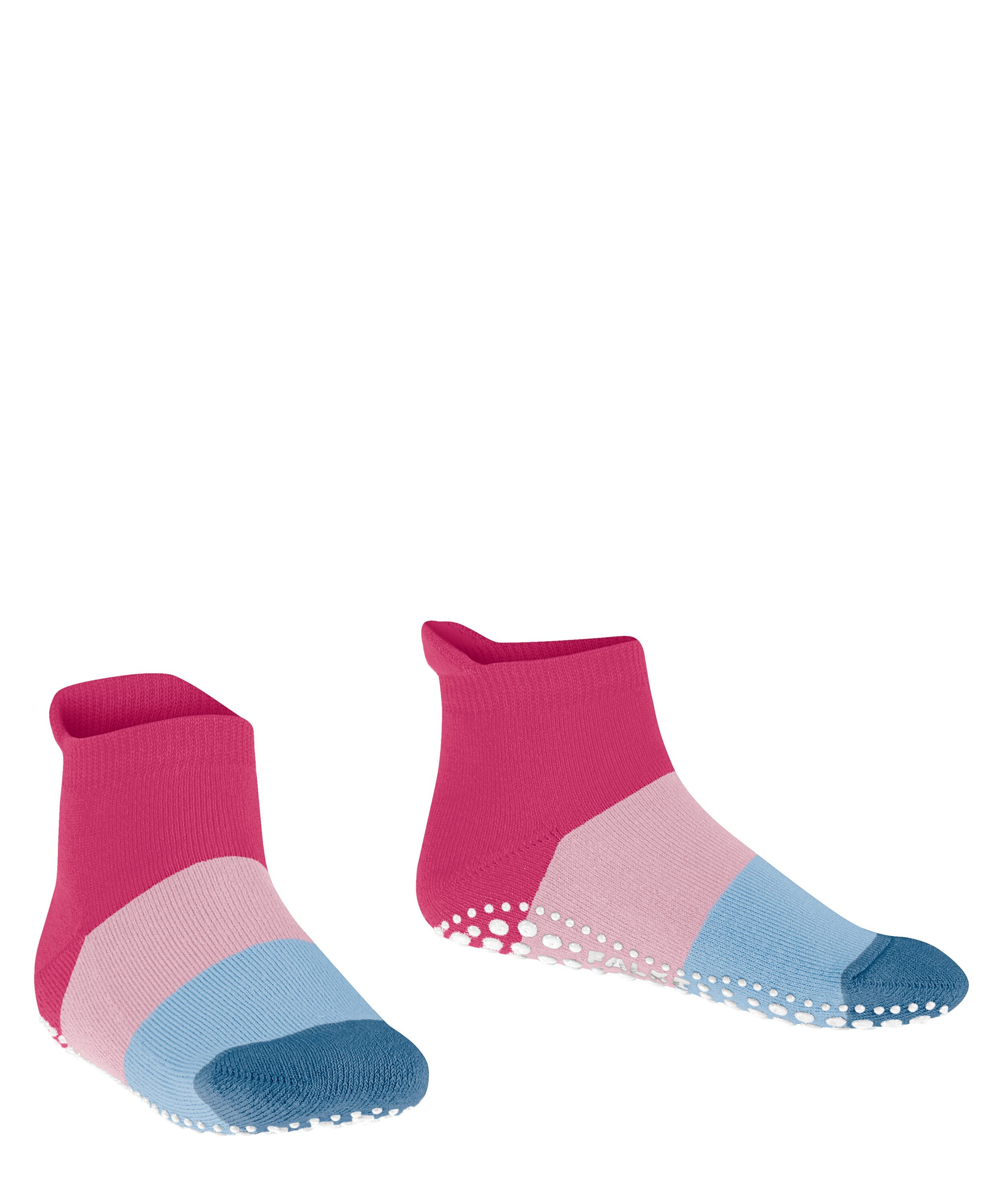 FALKE Haussocken Colour Block Haussocken (1-Paar) mit rutschhemmendem Noppendruck