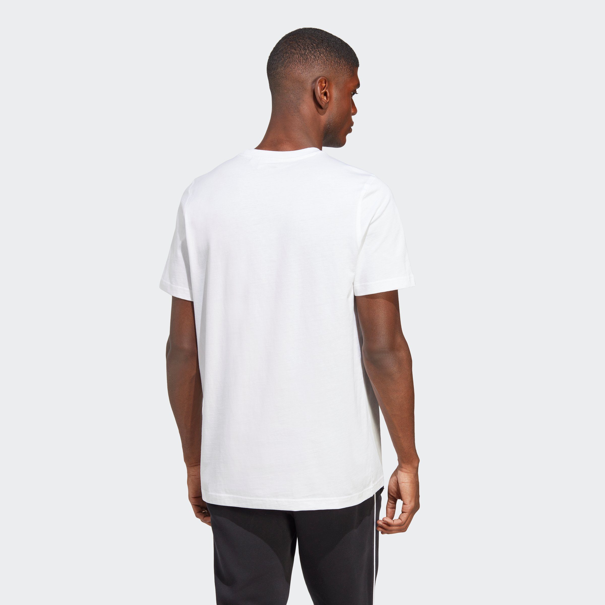 / CLASSICS adidas TREFOIL Black Originals T-Shirt White ADICOLOR