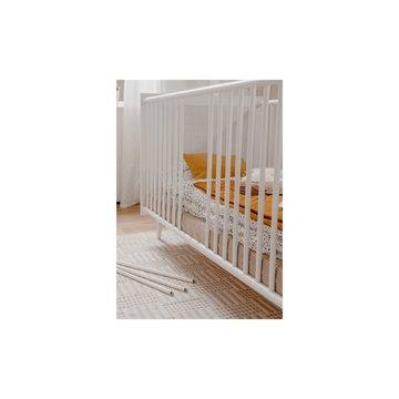 Finori Einzelbett Babybett Kinderbett Kinderzimmer Jugendzimmer ca. 70 x 140 cm weiß
