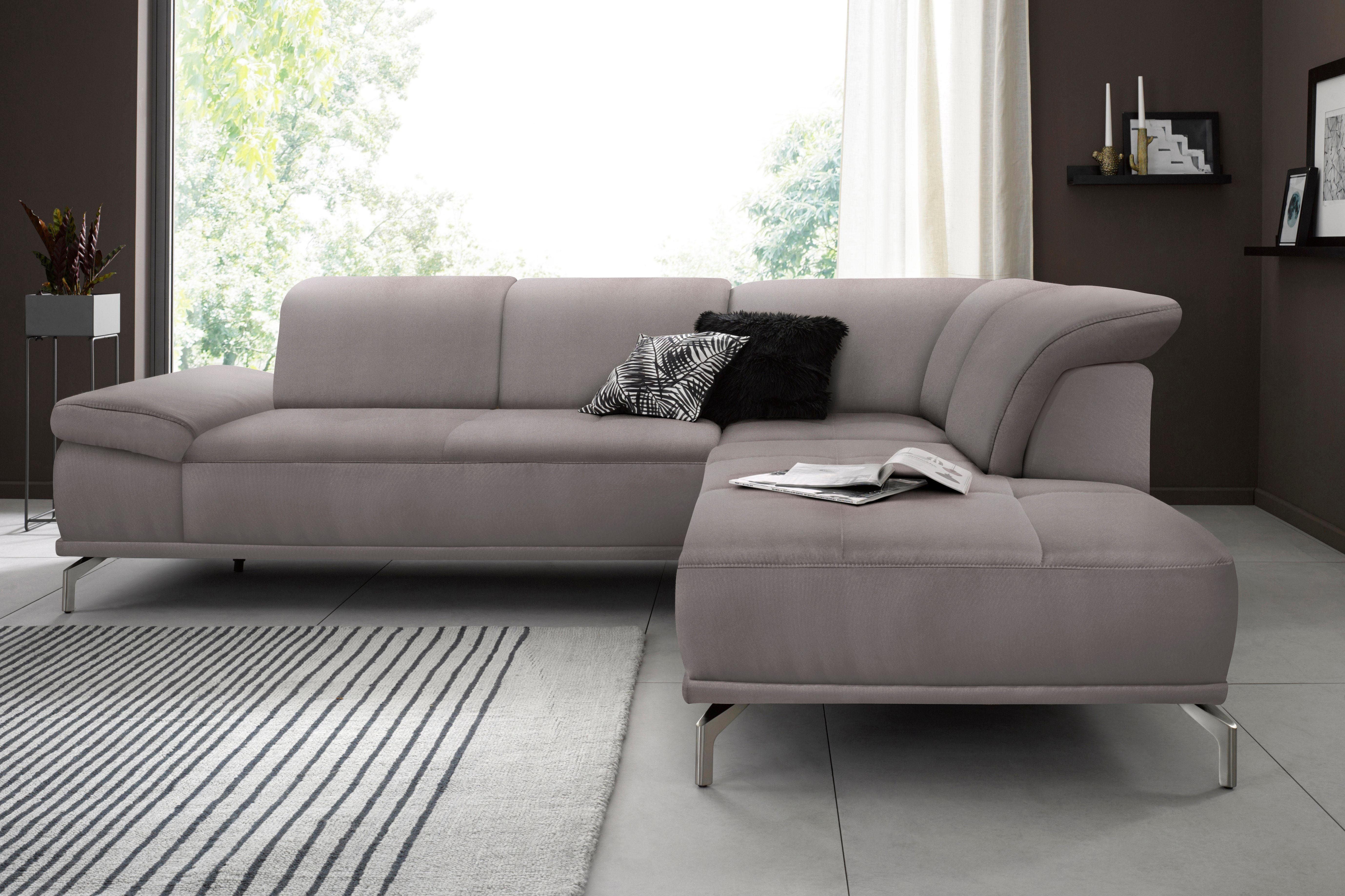 Places of Style Ecksofa "Caluna", Inkl.Sitztiefenverstellung, wahlweise mit günstig online kaufen