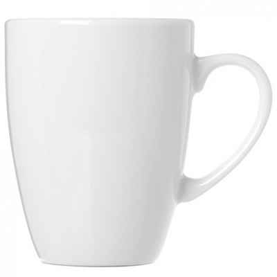 Jean Products Tasse Kaffeetasse 360 ml aus Porzellan - 6er Set / weiß - Kaffeebecher Tasse, Porzellan